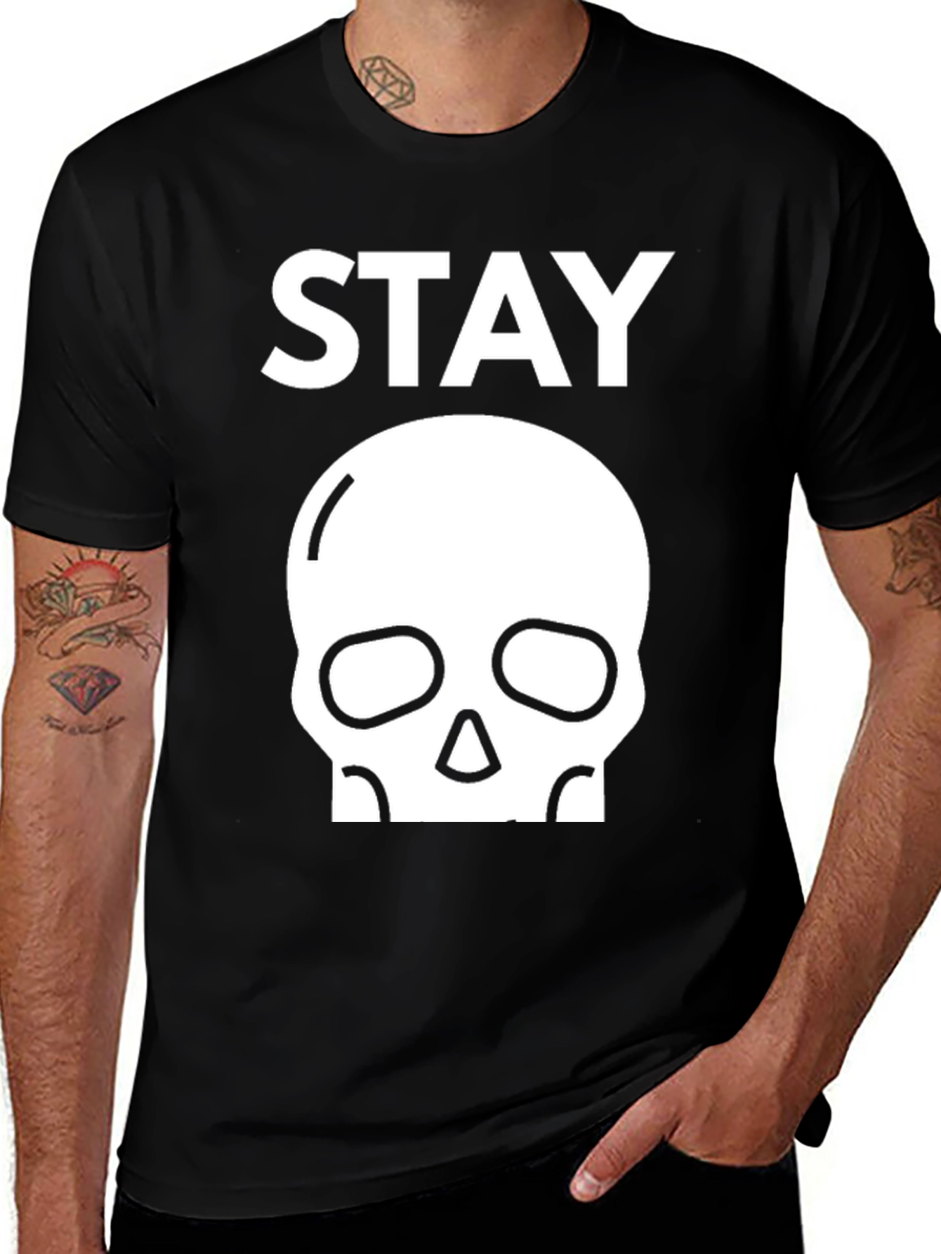 Variant 11 of Stay Skull Graphic T-Shirt