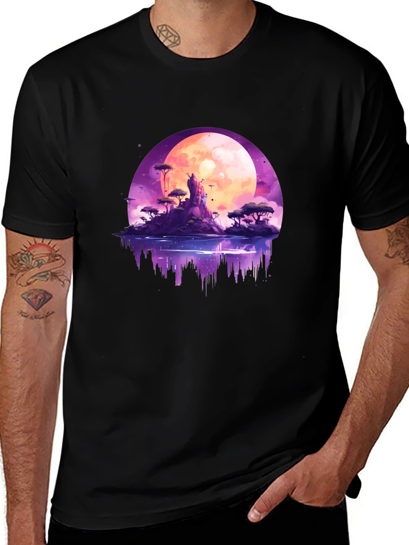 Variant 28 of Fantasy Moon Island Graphic Tee