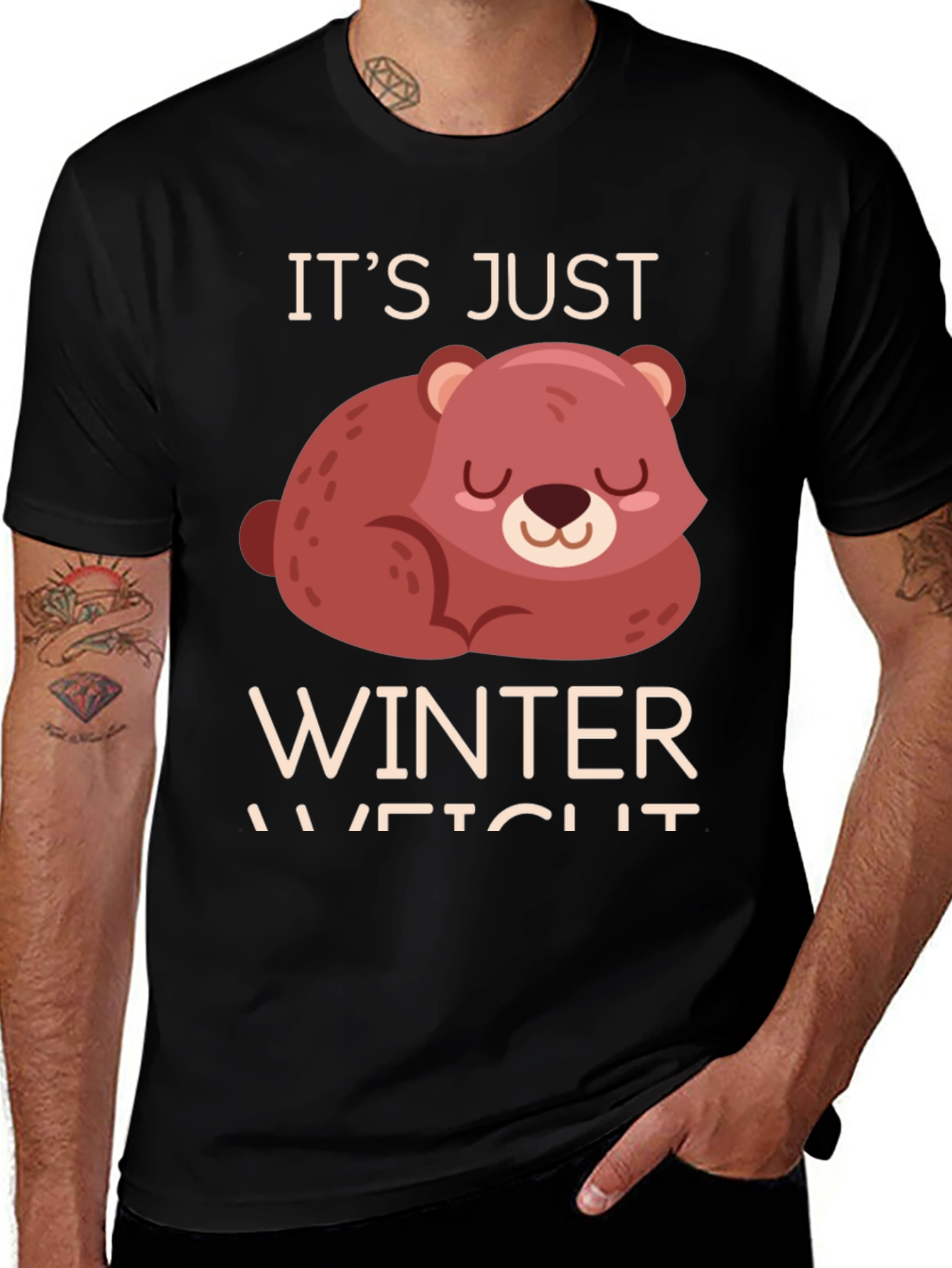 Variant 7 of Winter Weight Bear T-Shirt - Cozy & Comfortable