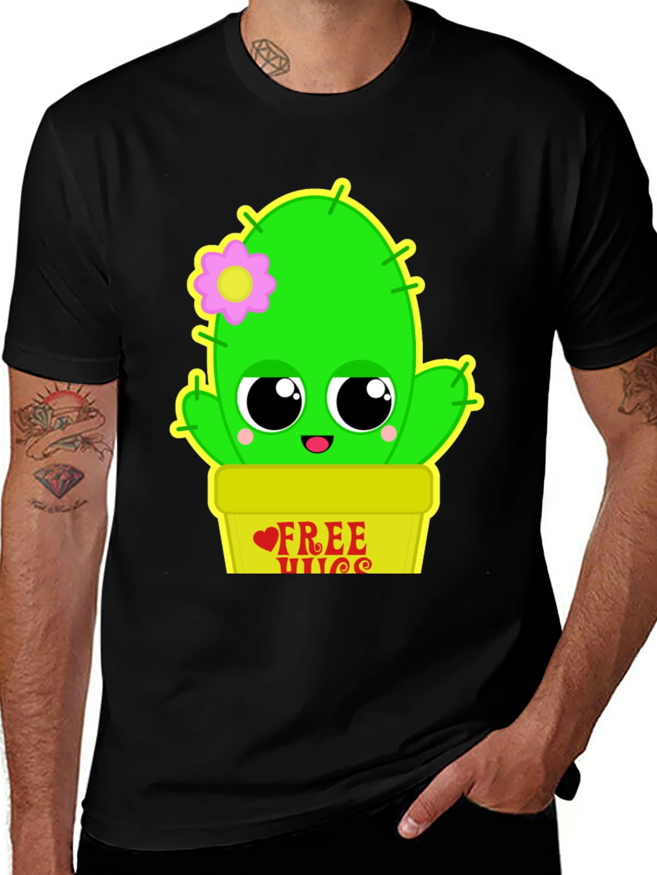 Variant 28 of Cute Cactus Free Hugs T-Shirt