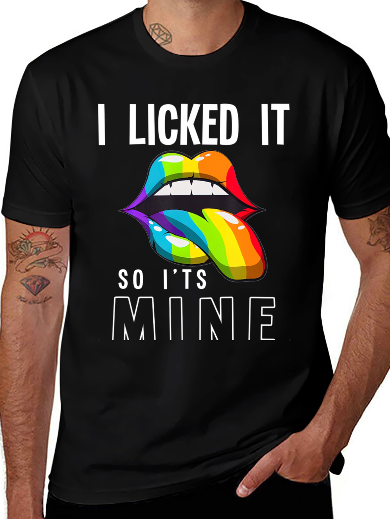 Variant 13 of I Licked It So It's Mine Pride T-Shirt
