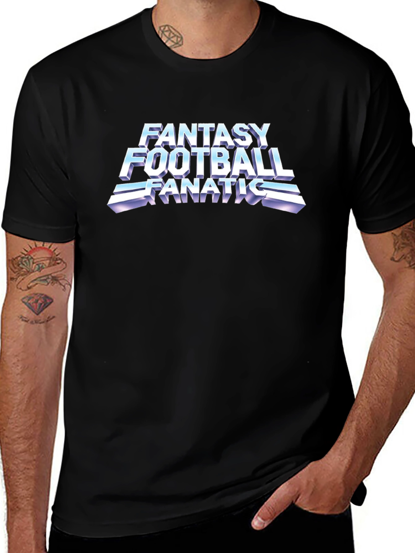 Variant 26 of Fantasy Football Fanatic Black T-Shirt