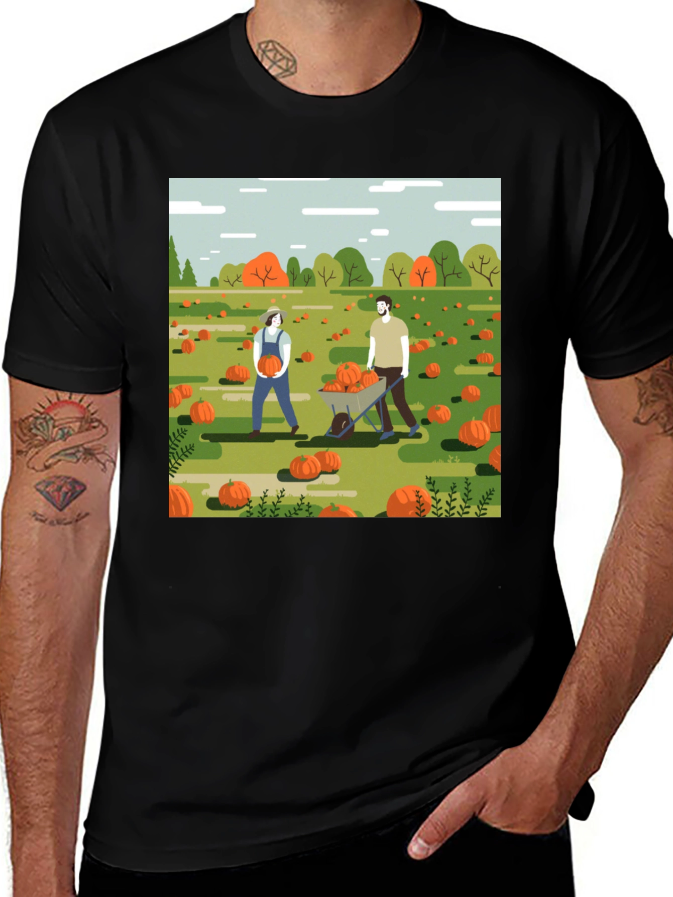 Variant 27 of Harvest Pumpkin Graphic Tee
