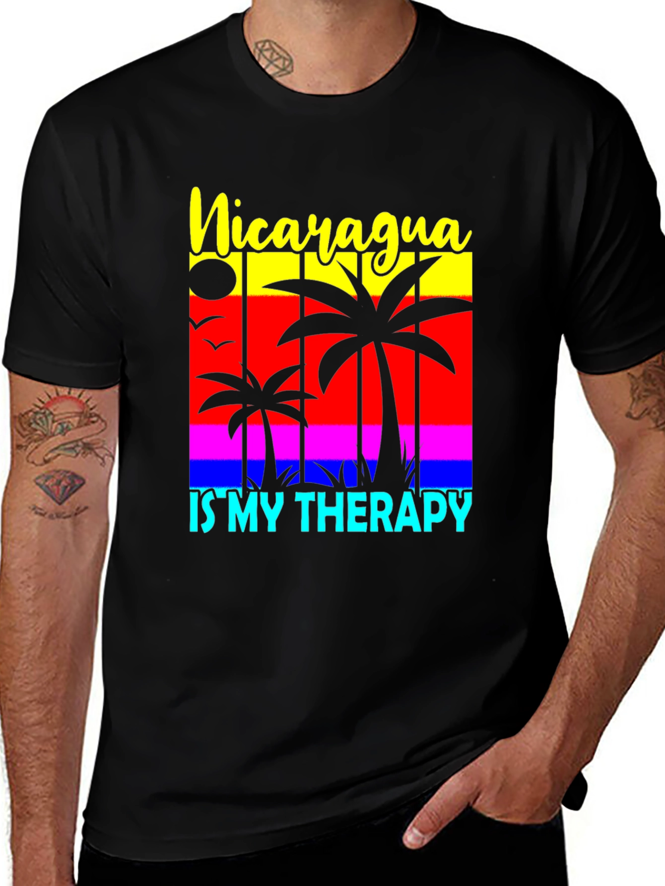 Variant 22 of Nicaragua Is My Therapy Graphic Tee