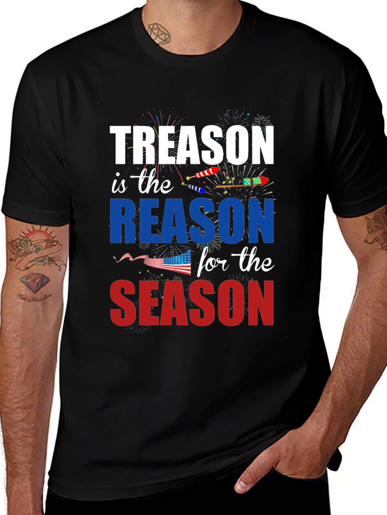 Variant 21 of Treason is the Reason for the Season Patriotic T-Shirt