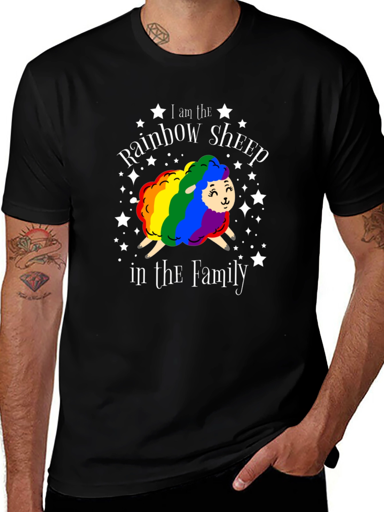 Rainbow Sheep LGBTQ+ Pride T-Shirt