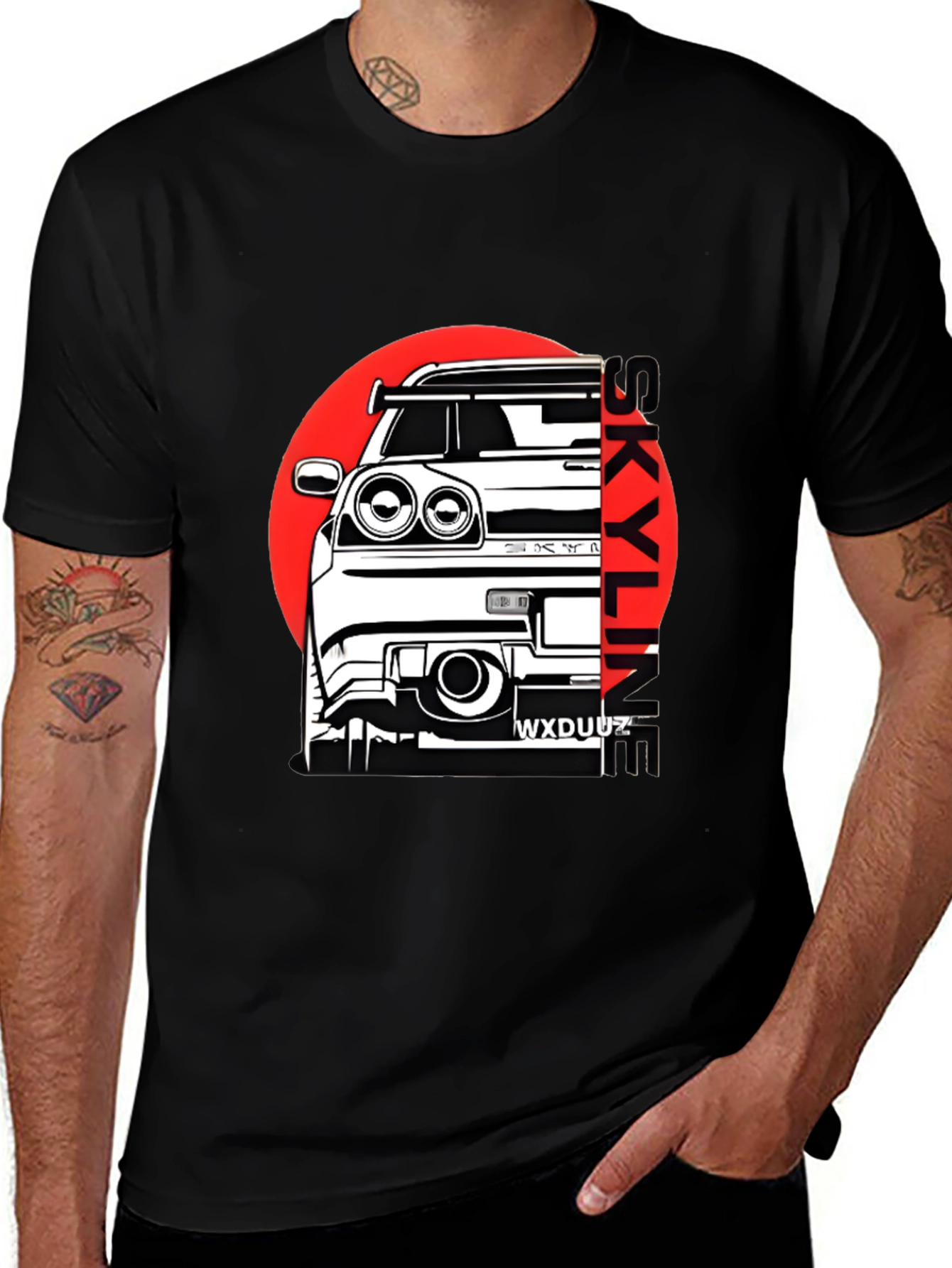 Skyline Car Graphic T-Shirt