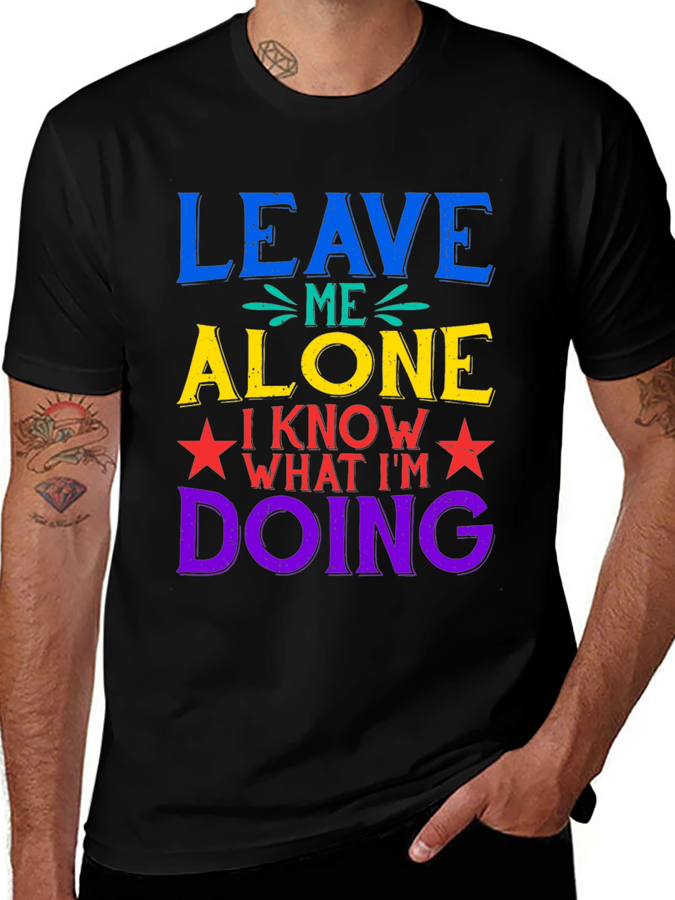 Variant 17 of Leave Me Alone Graphic Print T-Shirt