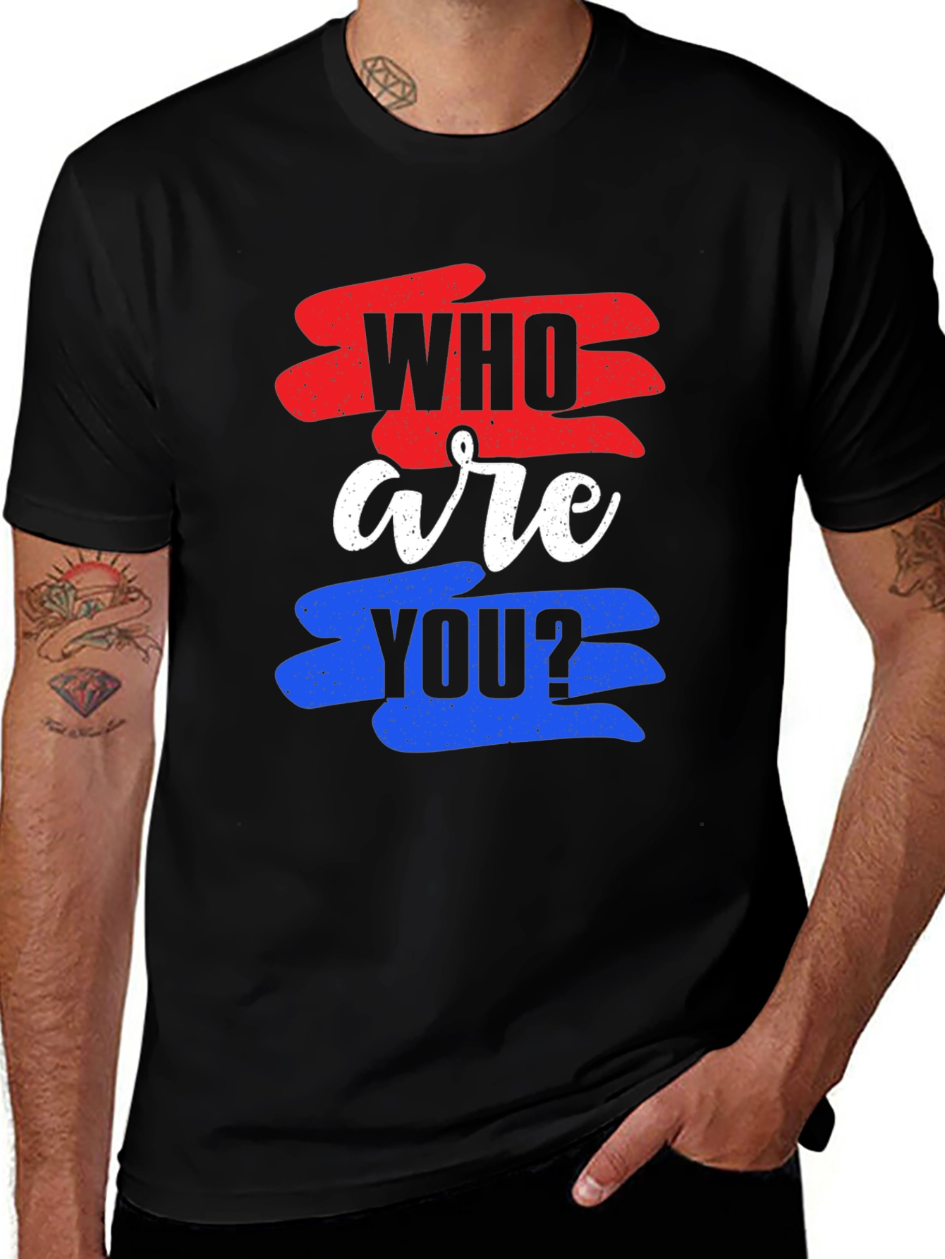Variant 25 of Who Are You Graphic Tee