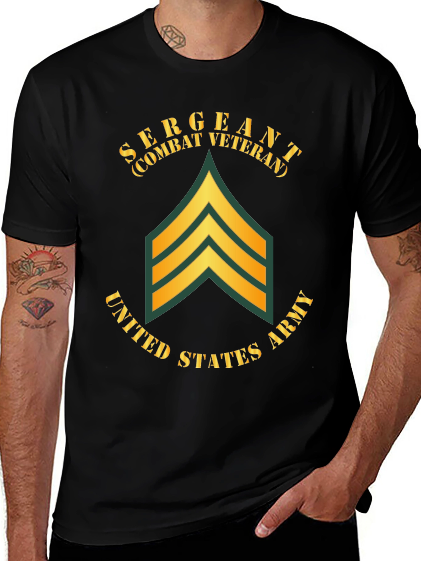 Sergeant Combat Veteran T-Shirt - US Army Tribute Tee
