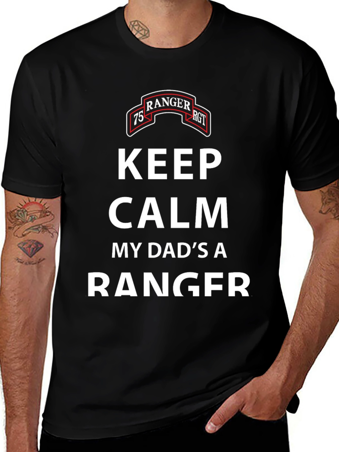 Keep Calm My Dad's A Ranger T-Shirt