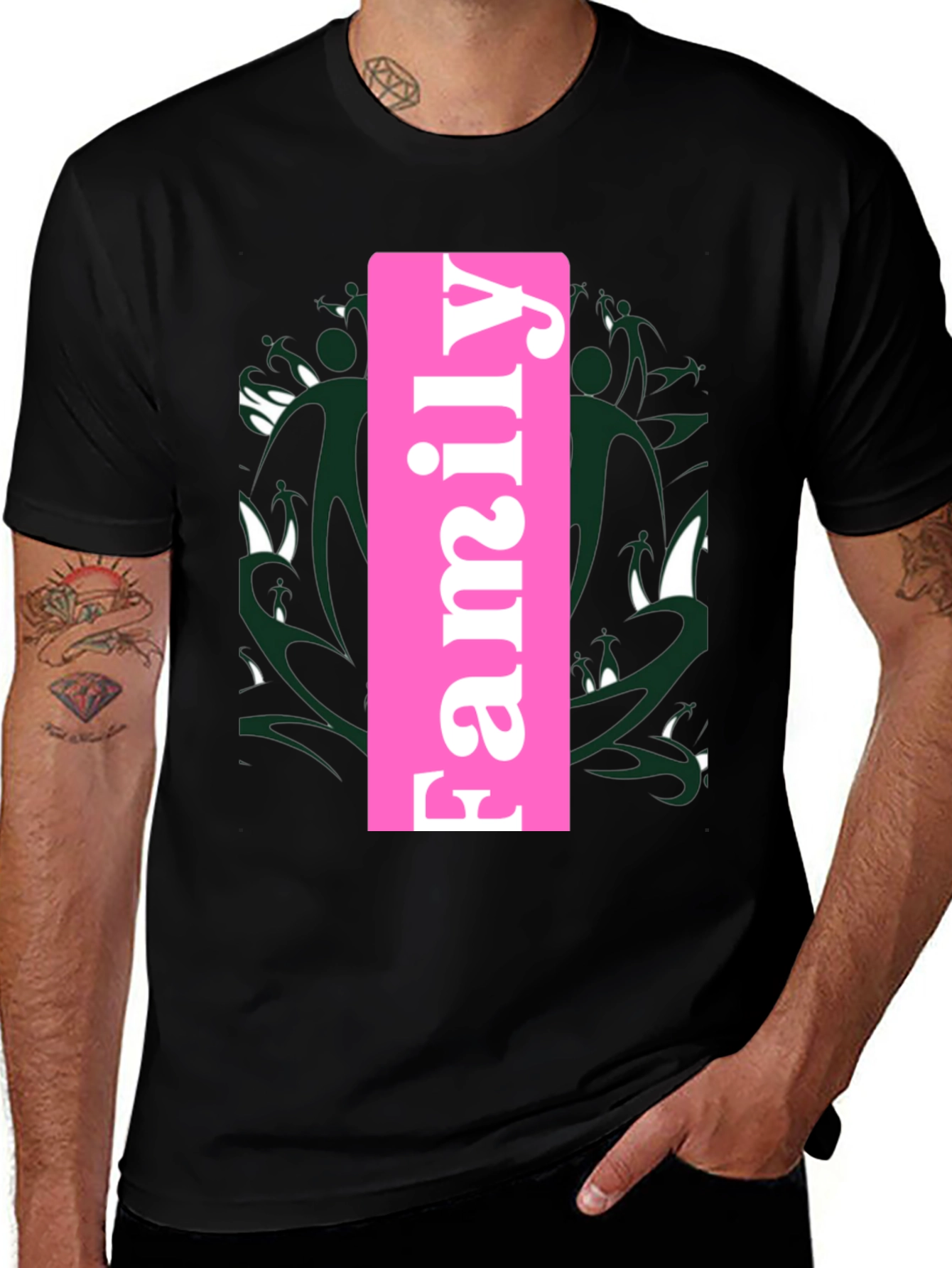 Variant 12 of Family Tee - Stylish Black T-Shirt