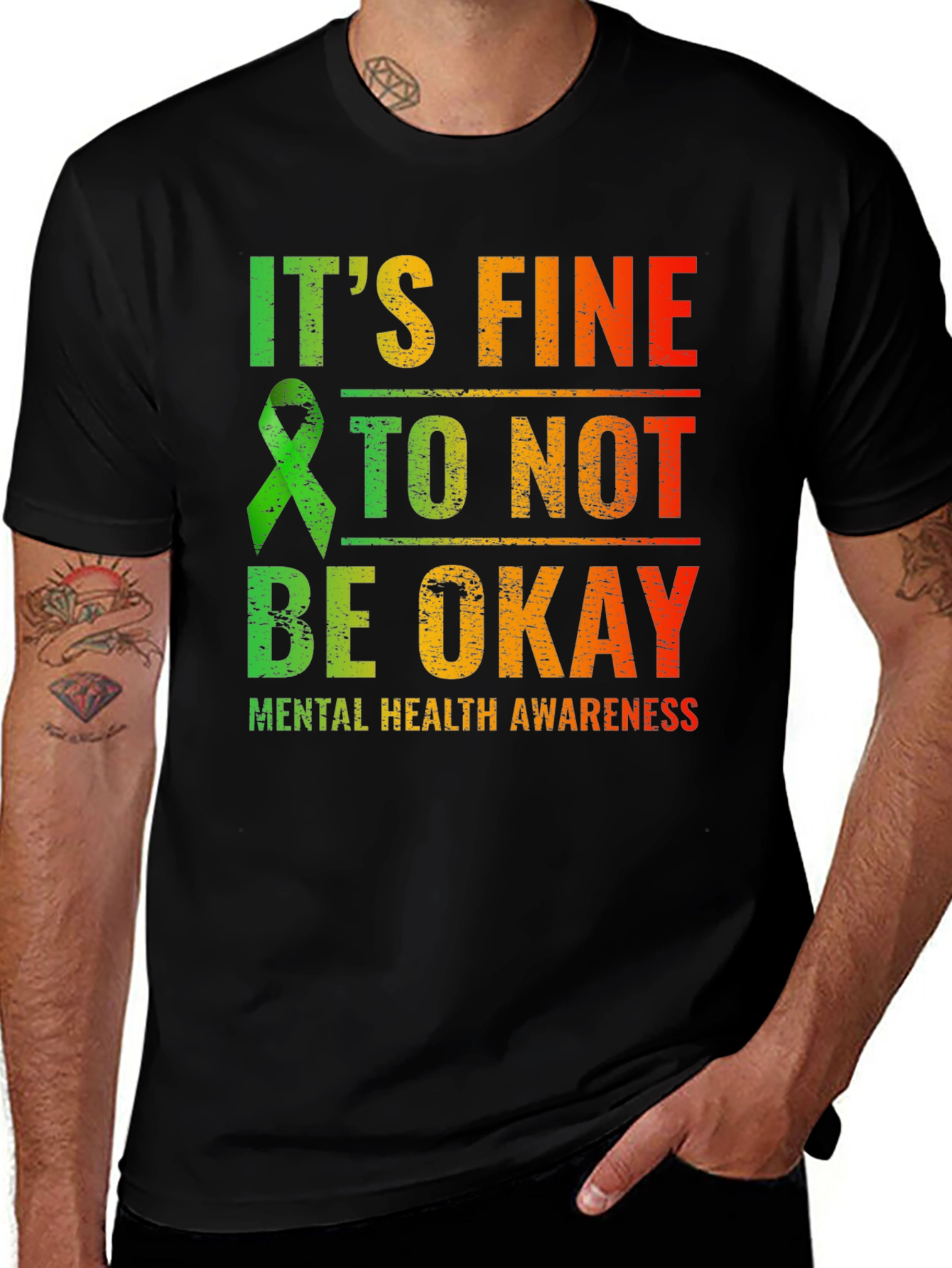 Variant 14 of It's Fine To Not Be Okay Mental Health Awareness T-Shirt
