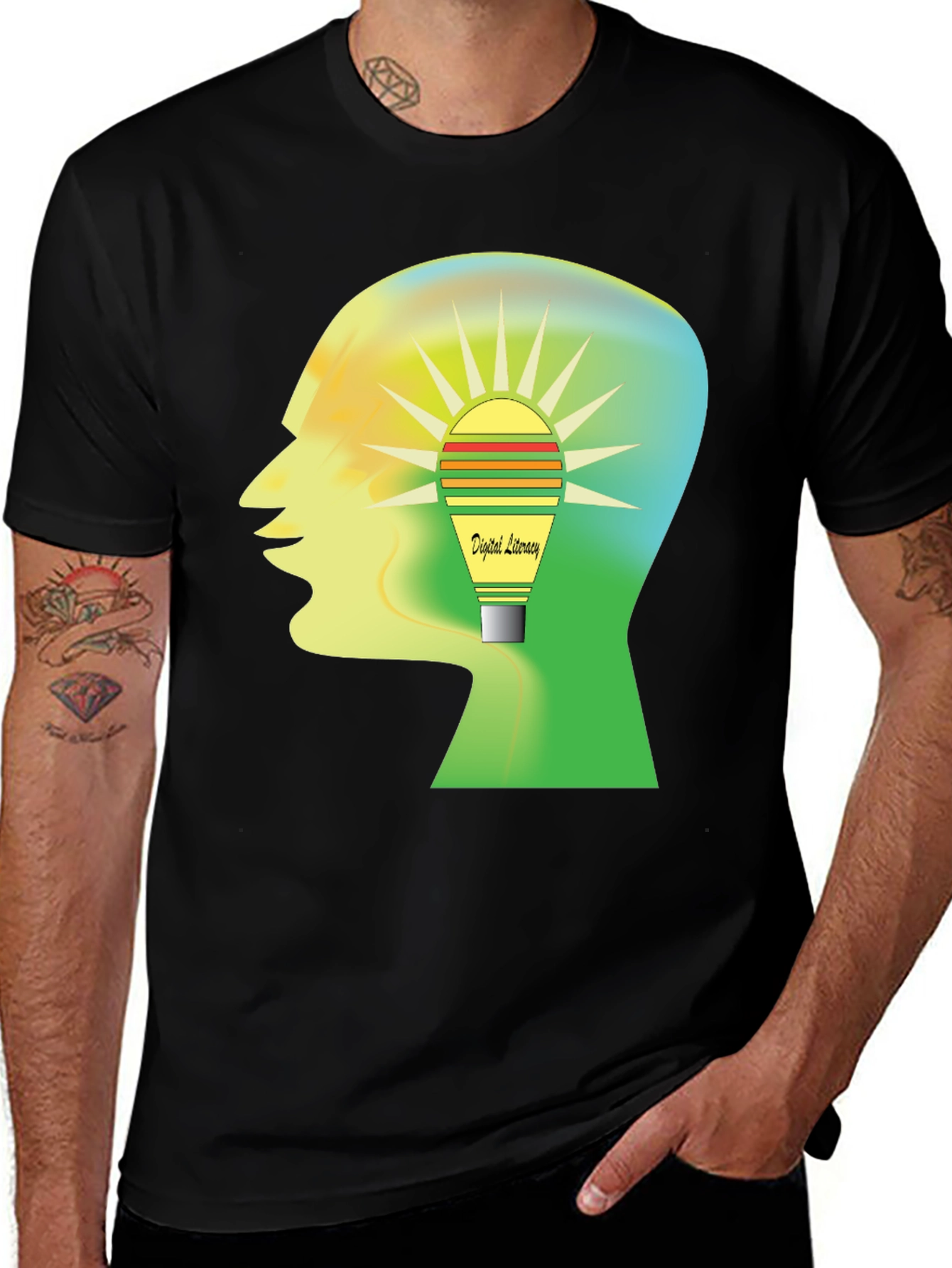 Digital Literacy Brain Power T-Shirt