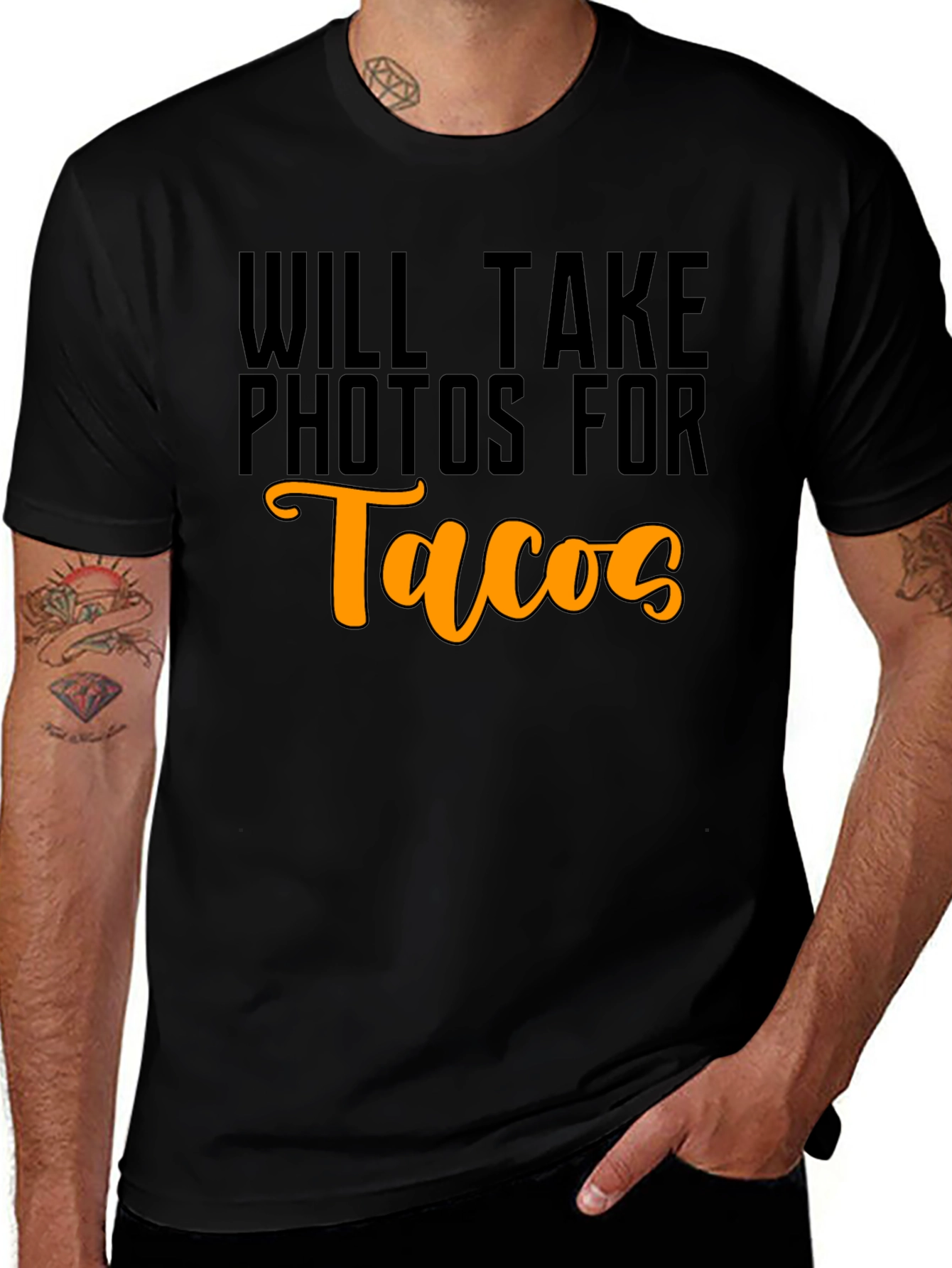 Variant 8 of Will Take Photos for Tacos Graphic Tee