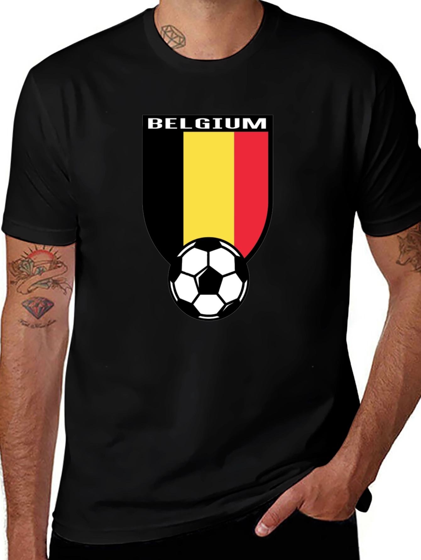 Belgium Soccer T-Shirt - Black
