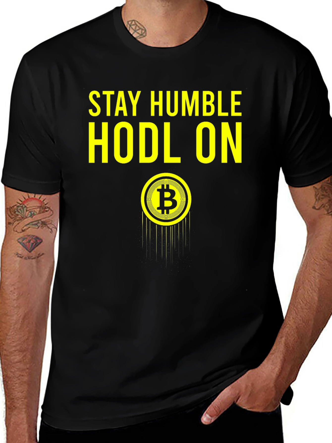 Stay Humble HODL ON Bitcoin T-Shirt
