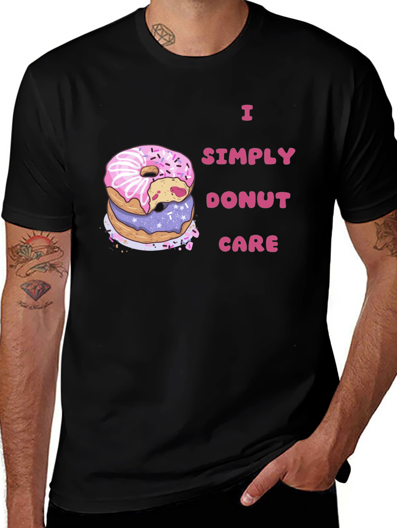 Variant 24 of I Simply Donut Care Funny Graphic Tee