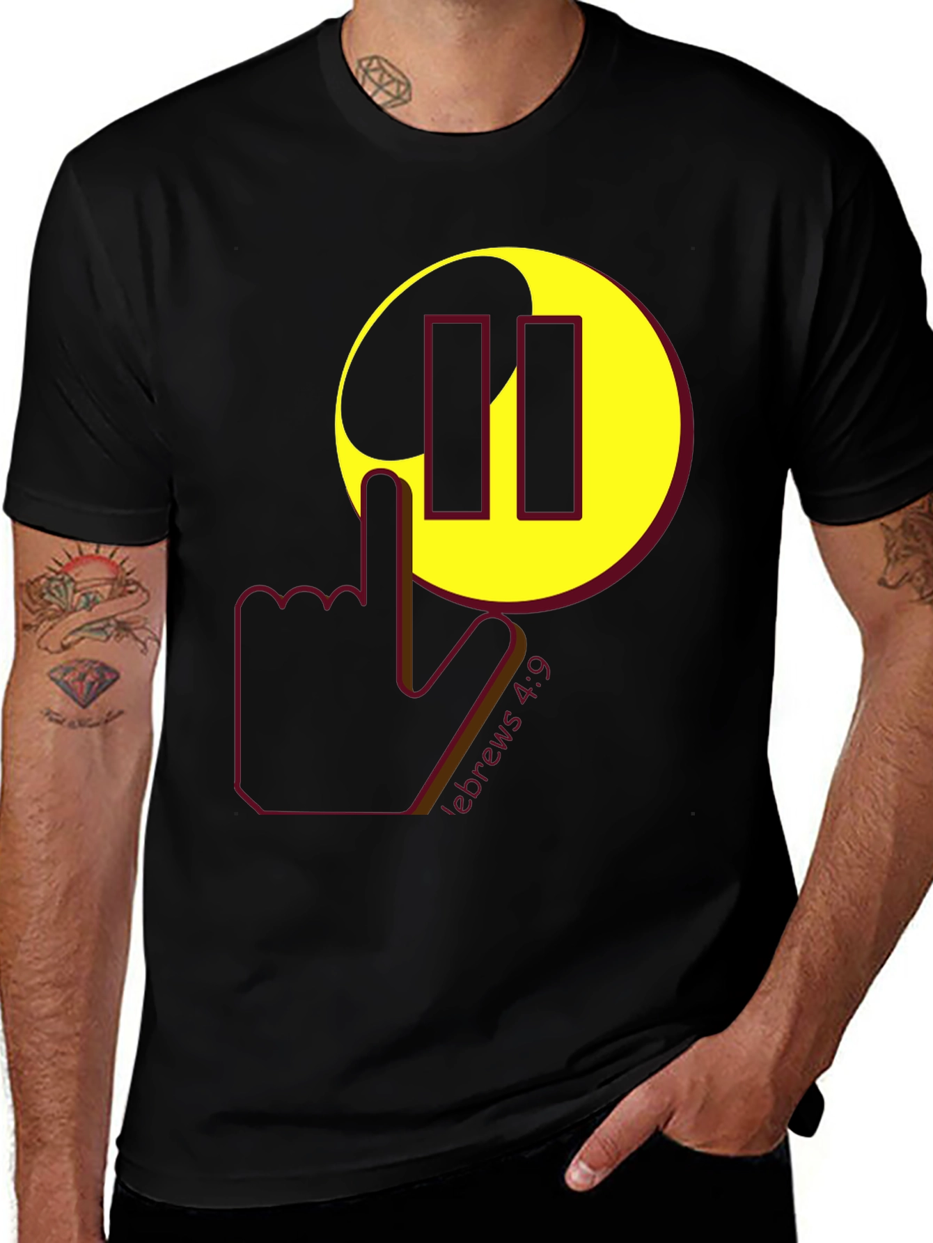 Variant 13 of Pause Hebrews 4:9 Graphic T-Shirt