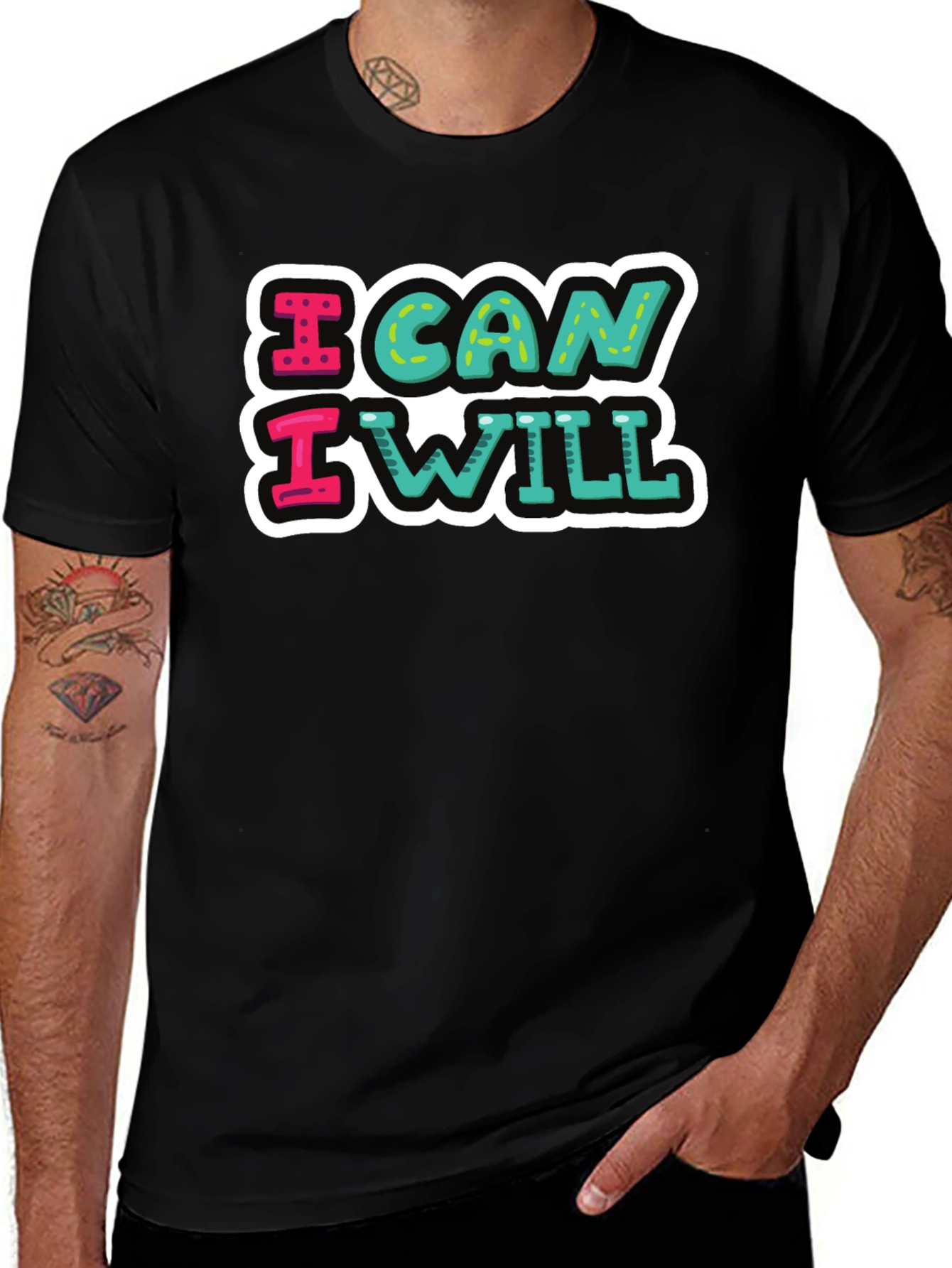 Variant 29 of I Can I Will Graphic Tee - Motivational T-Shirt