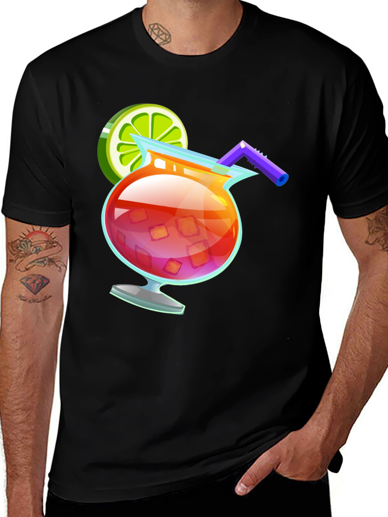 Variant 15 of Cocktail Graphic Tee - Summer Vibes T-Shirt