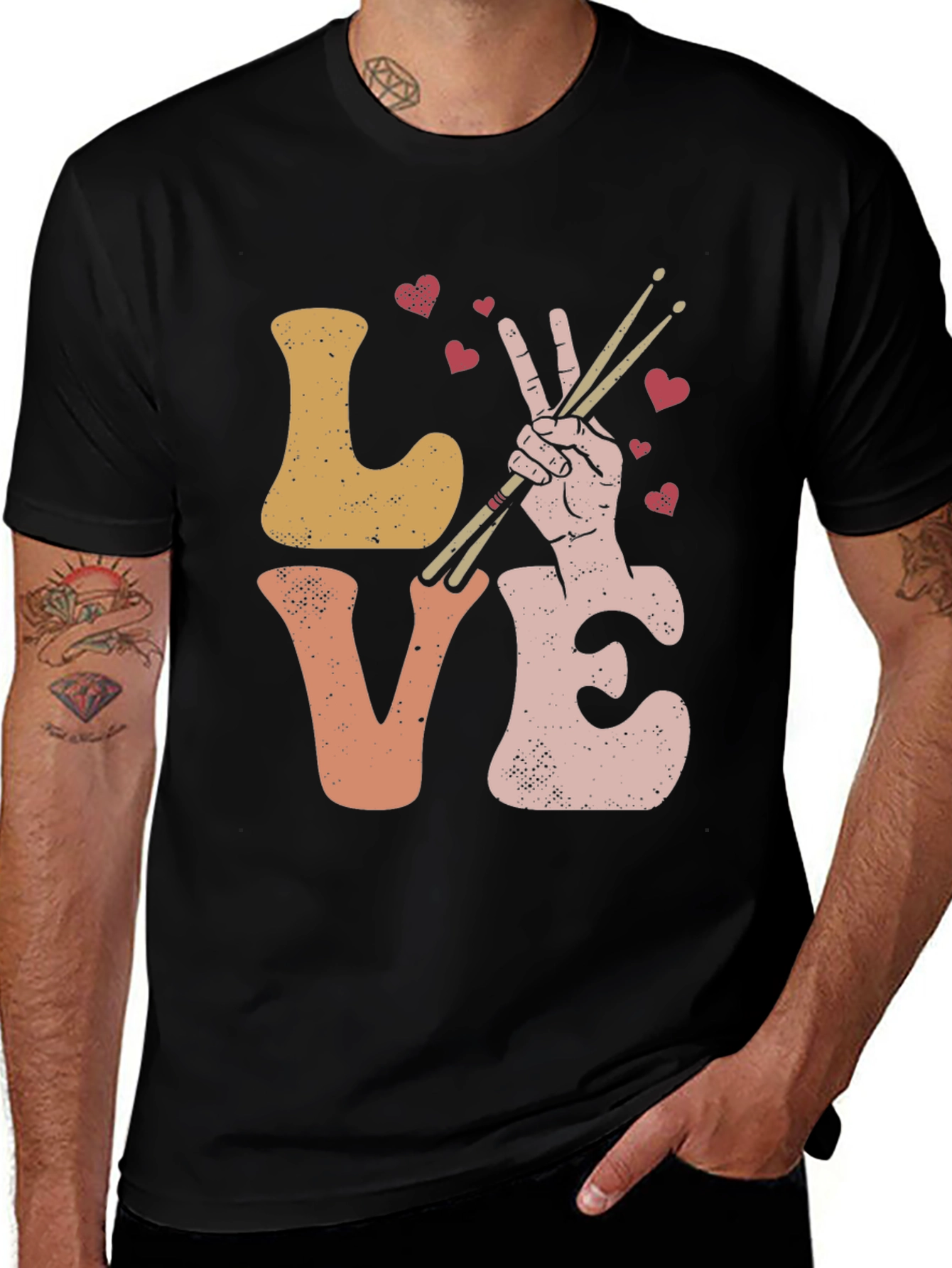 Variant 19 of Love Drummer Graphic T-Shirt