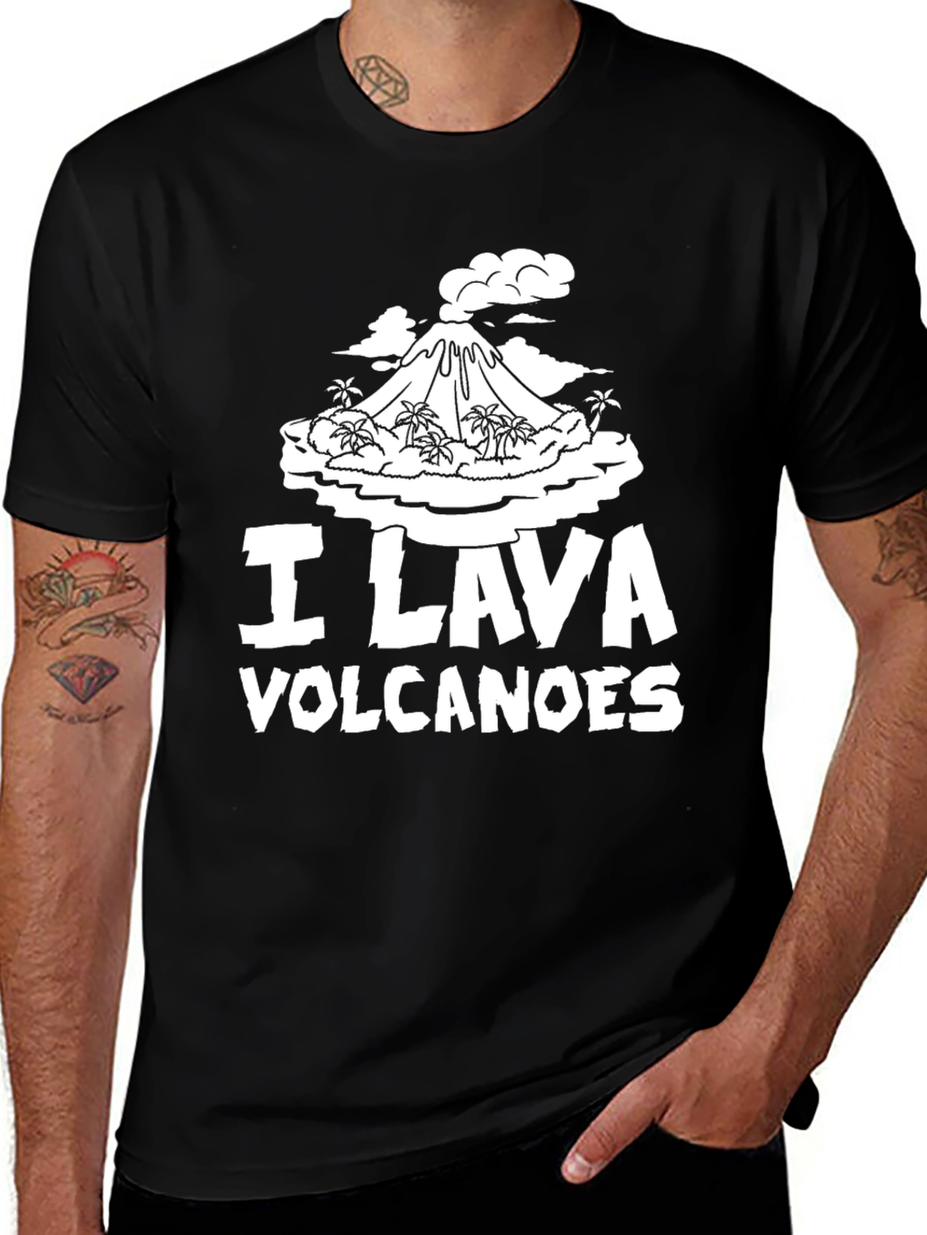 Variant 13 of I Lava Volcanoes T-Shirt - Funny Volcano Tee