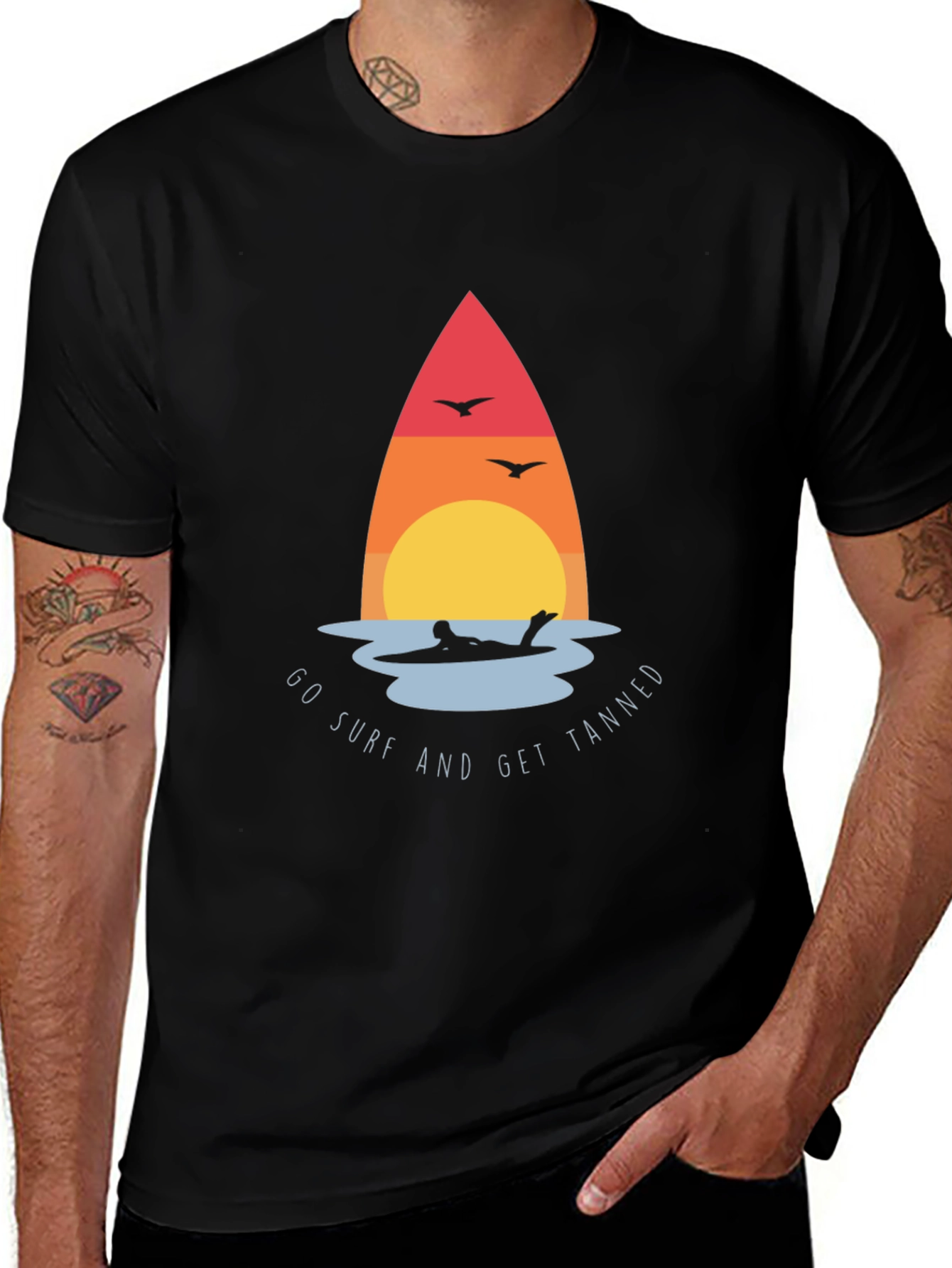 Surf's Up: Get Tanned T-Shirt