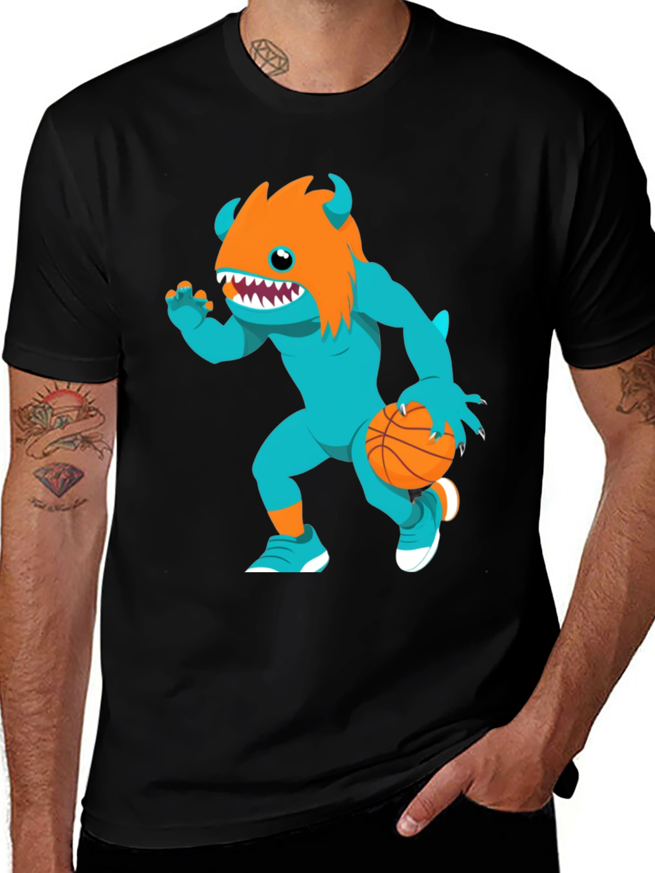 Variant 13 of Monster Basketball Graphic T-Shirt