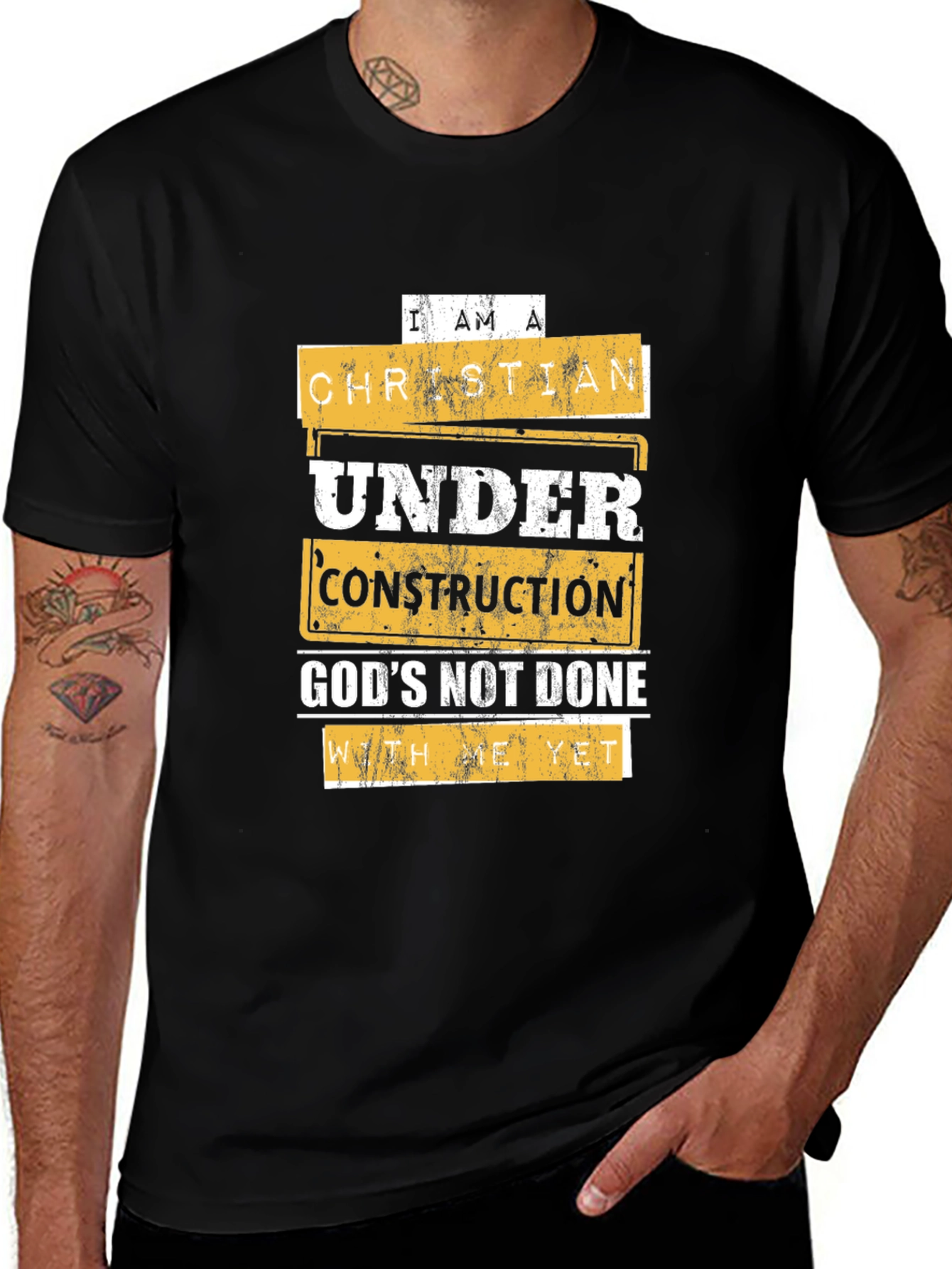 Christian Under Construction Graphic Tee