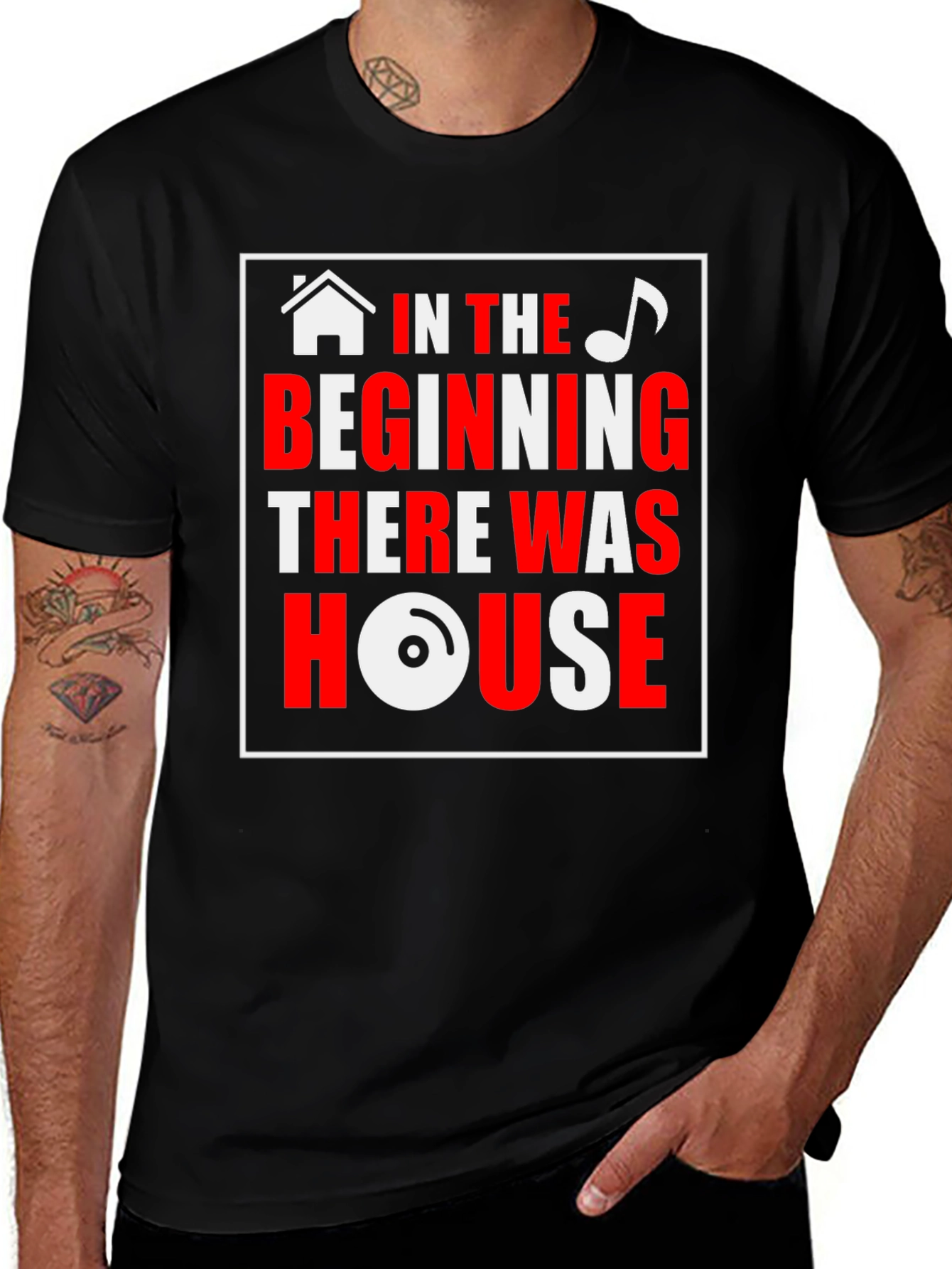 Variant 22 of House Music T-Shirt - In the Beginning