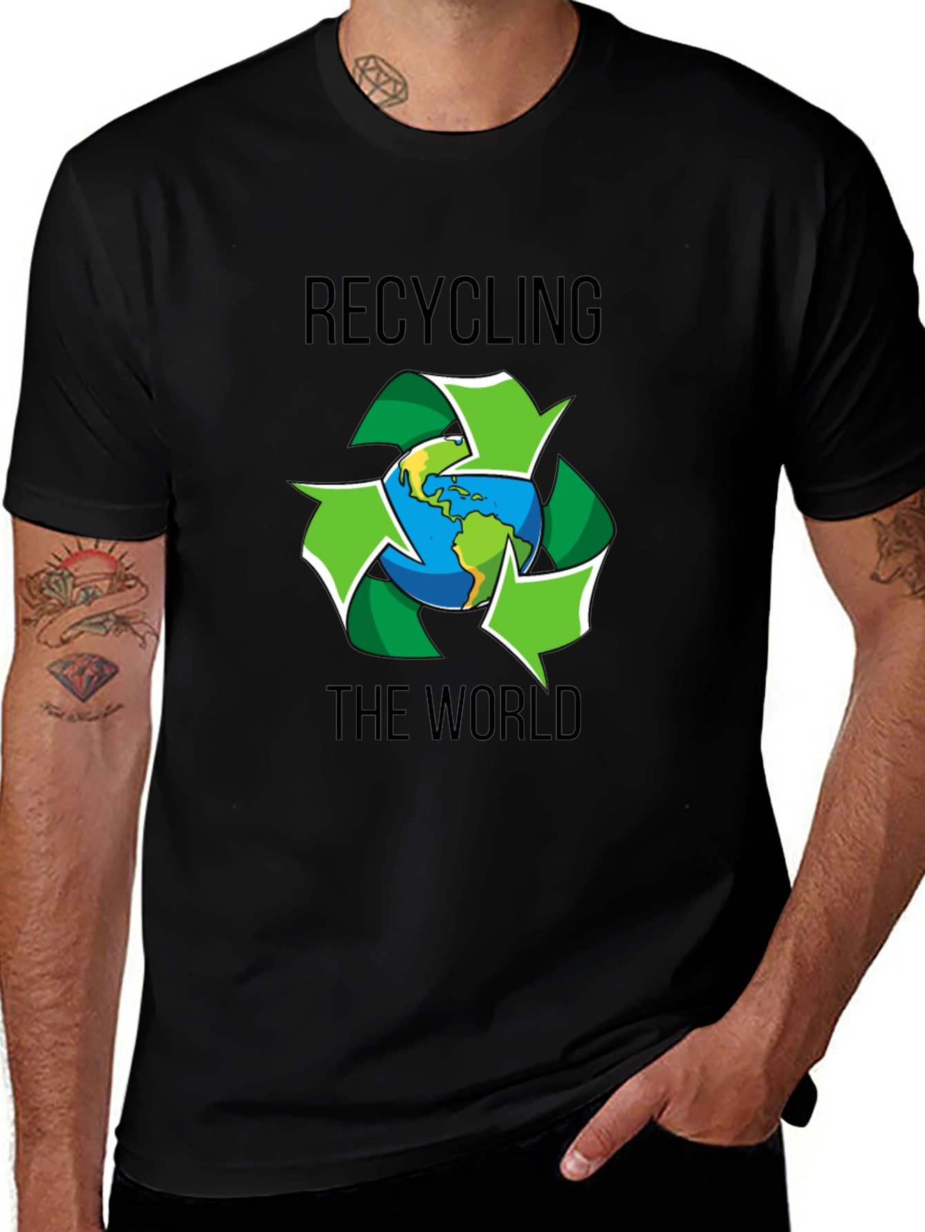 Variant 18 of Recycling The World Graphic T-Shirt