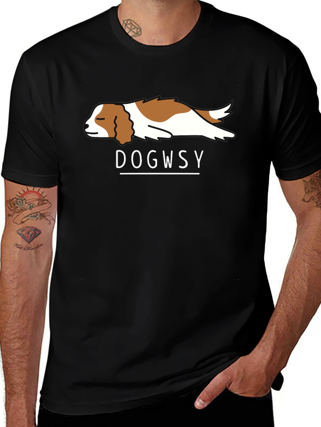 Variant 13 of Dogwsy T-Shirt - Casual Black Tee