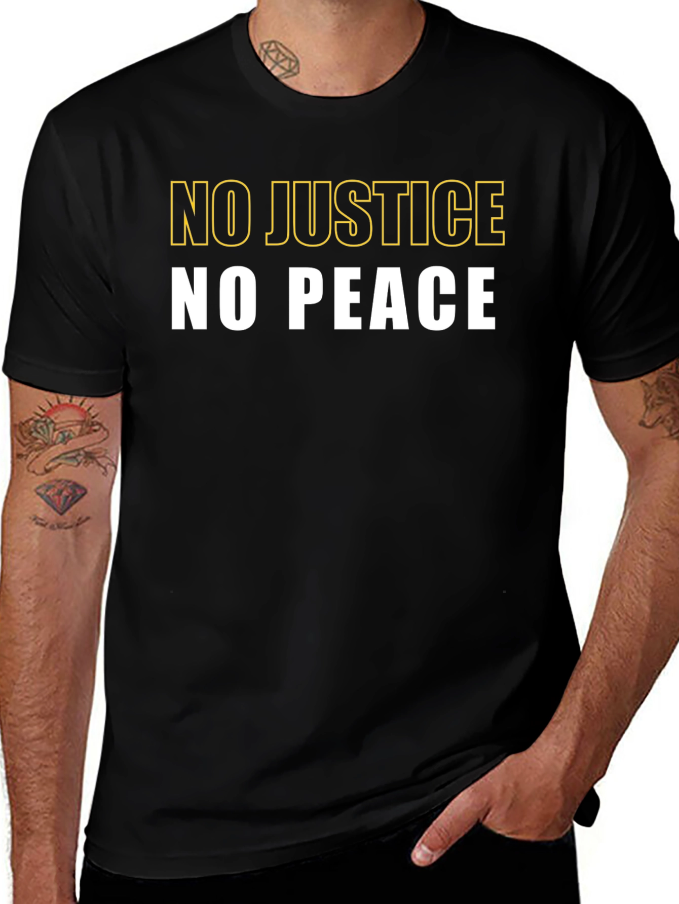 Variant 23 of No Justice No Peace Graphic Tee