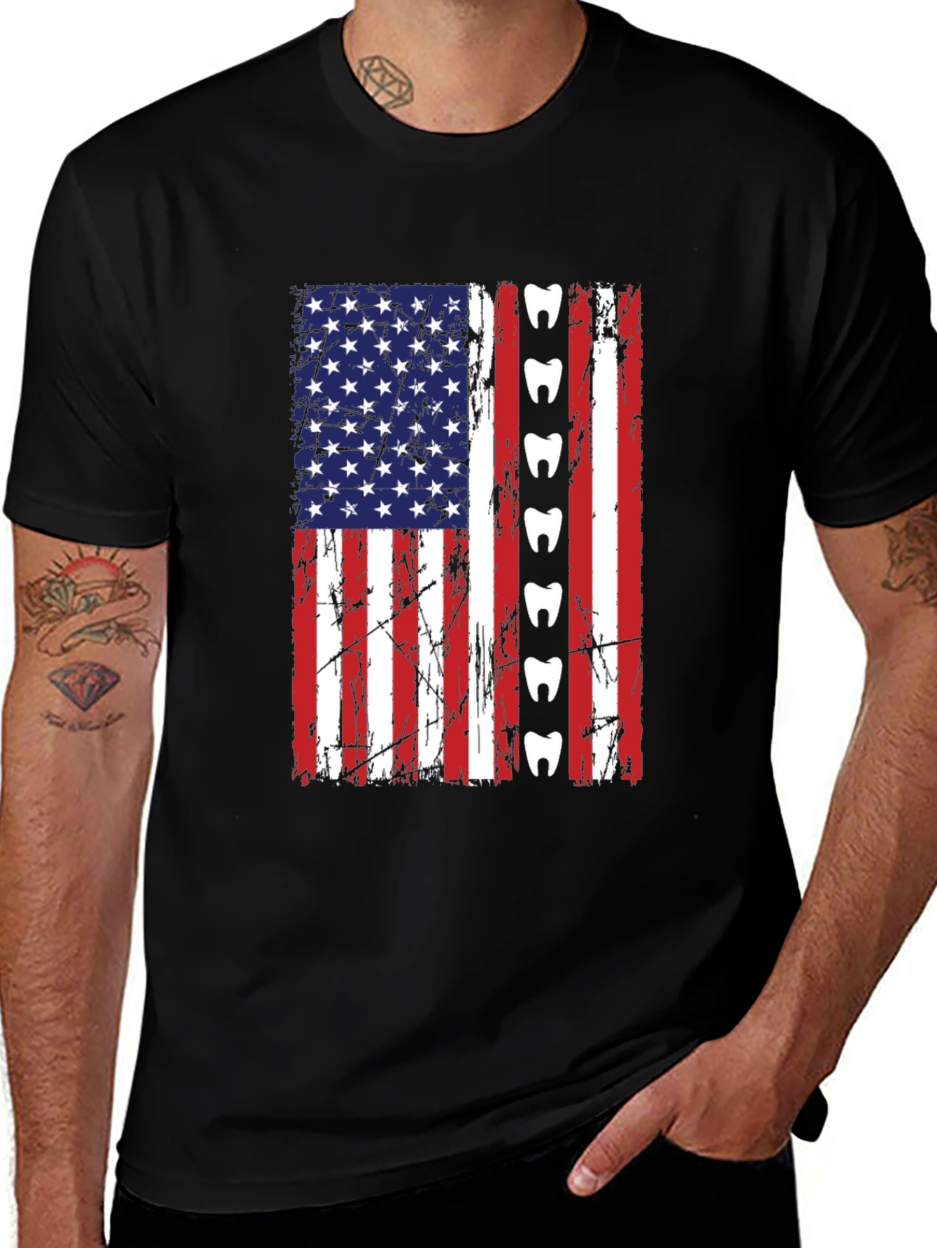 American Flag Dentist T-Shirt