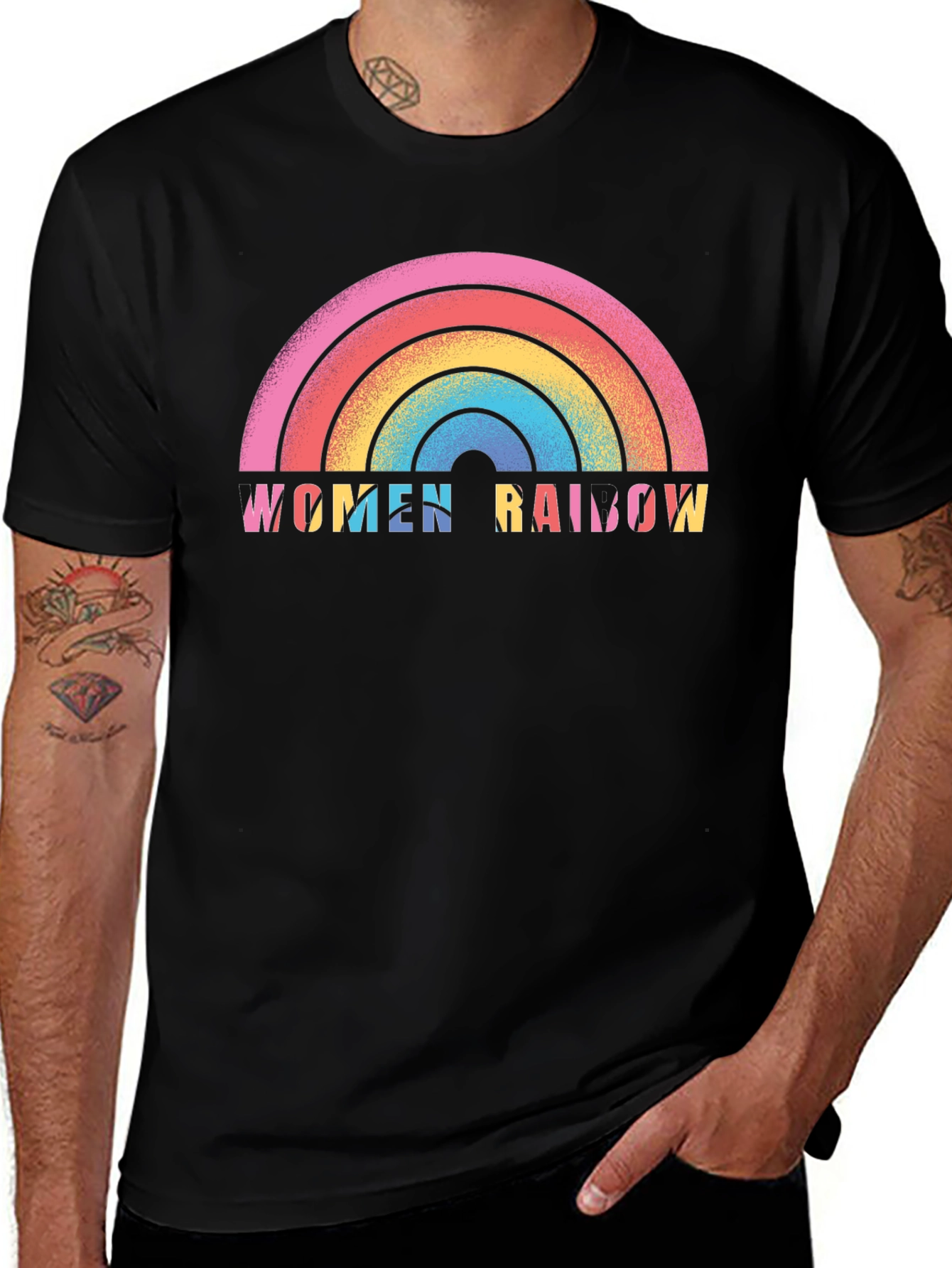 Variant 24 of Women Rainbow T-Shirt Graphic Tee LGBT Pride