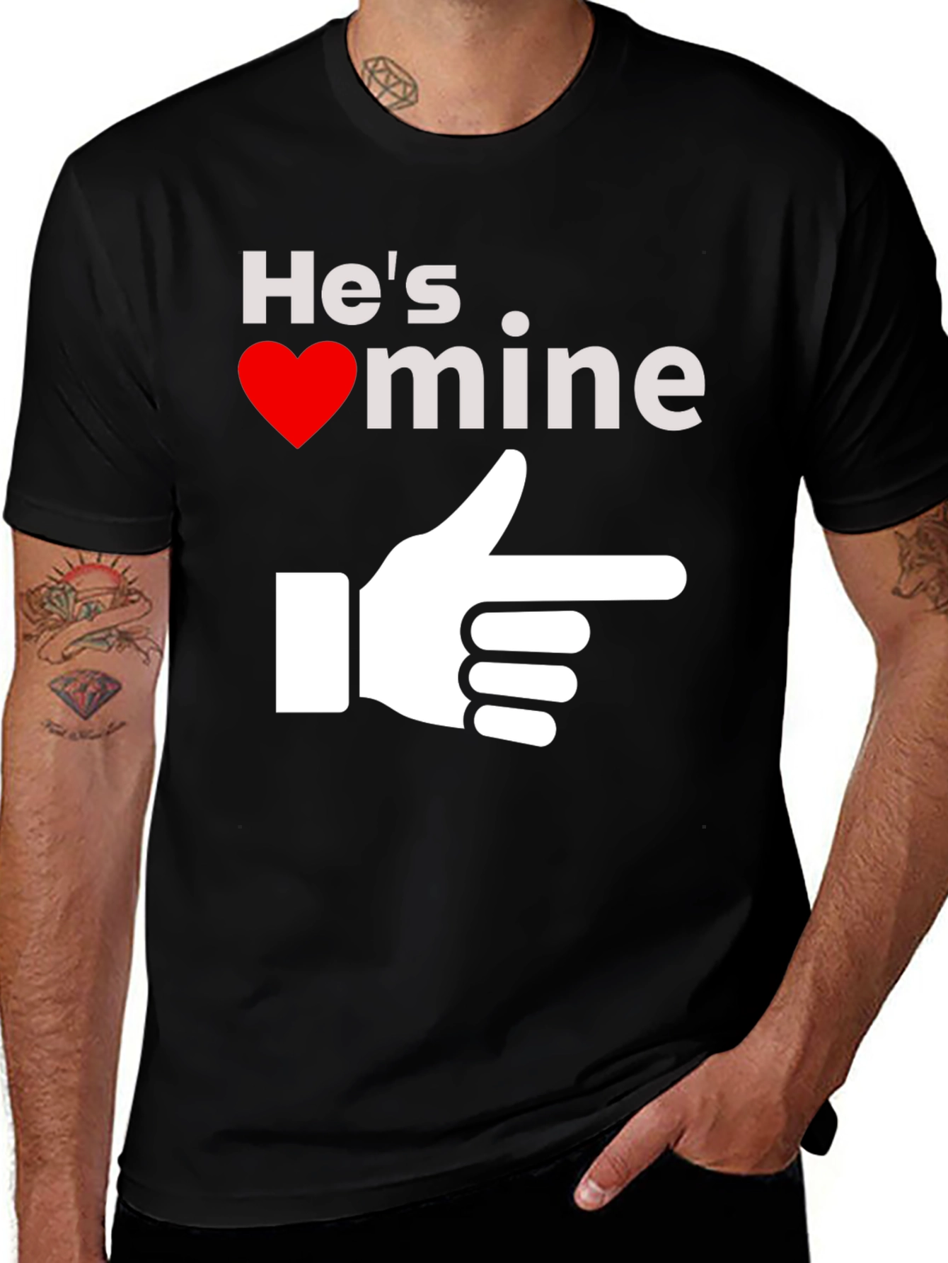 Variant 16 of He's Mine T-Shirt - Novelty Graphic Tee