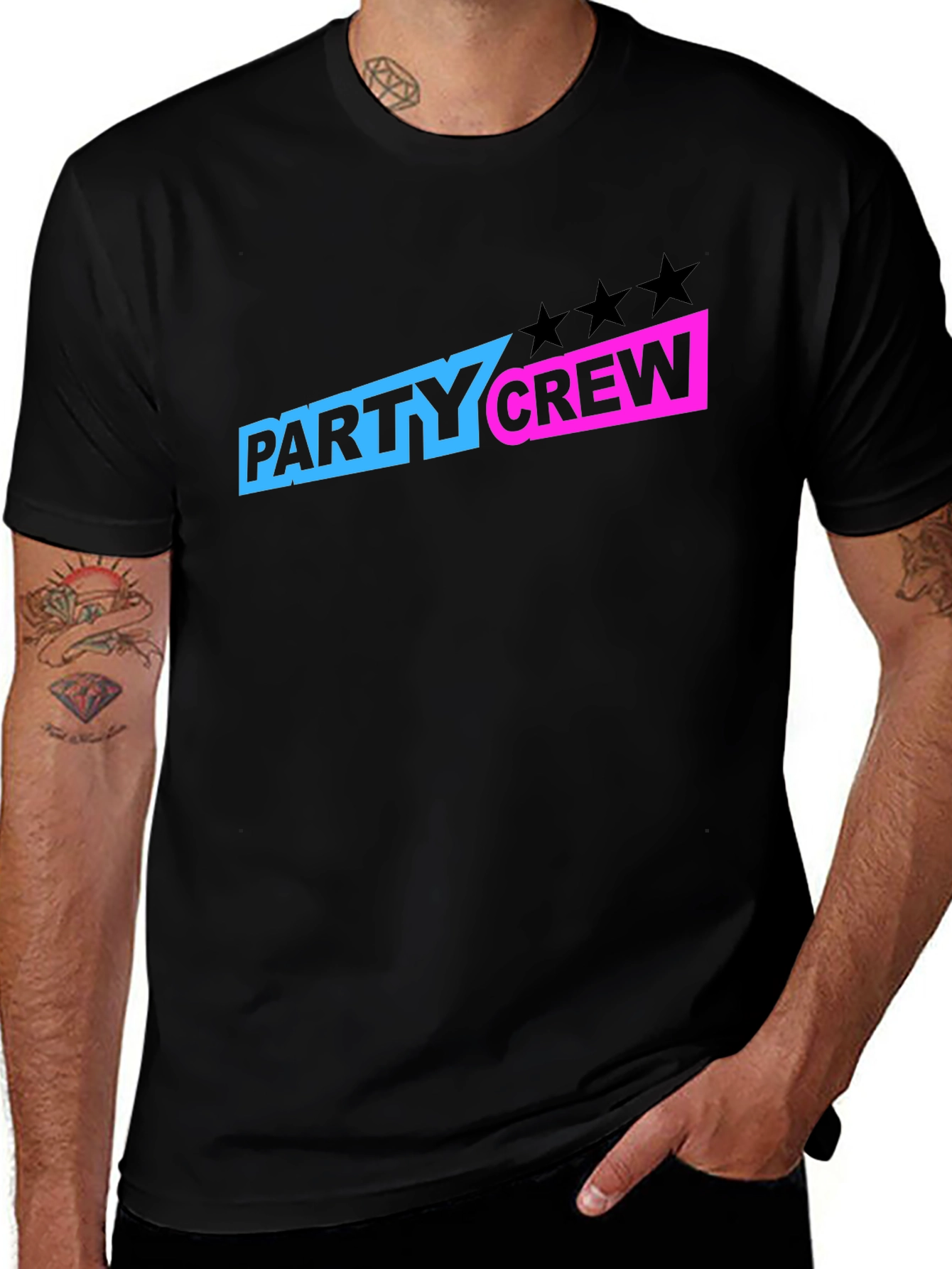 Variant 8 of Party Crew Graphic T-Shirt - Black