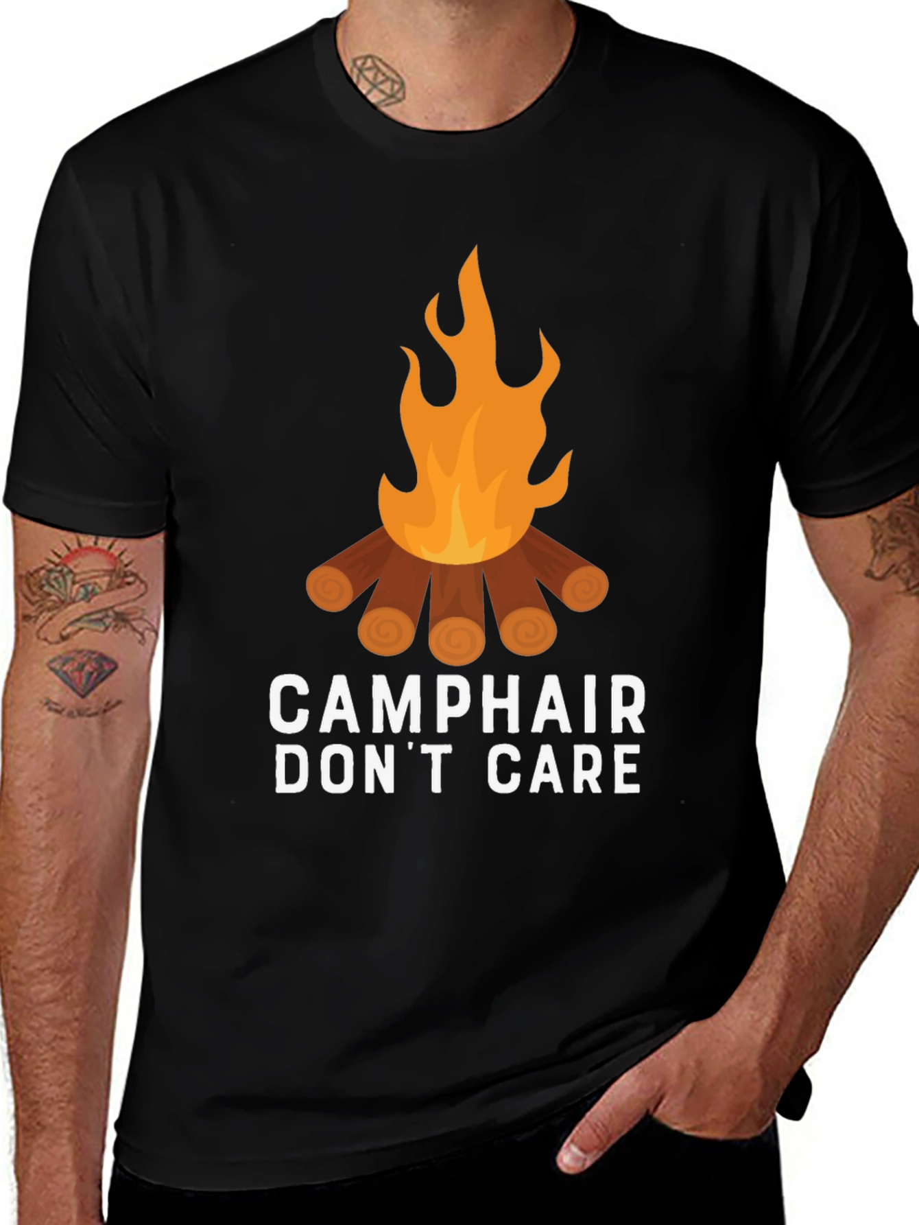 Variant 23 of Camp Hair Don't Care Graphic Tee