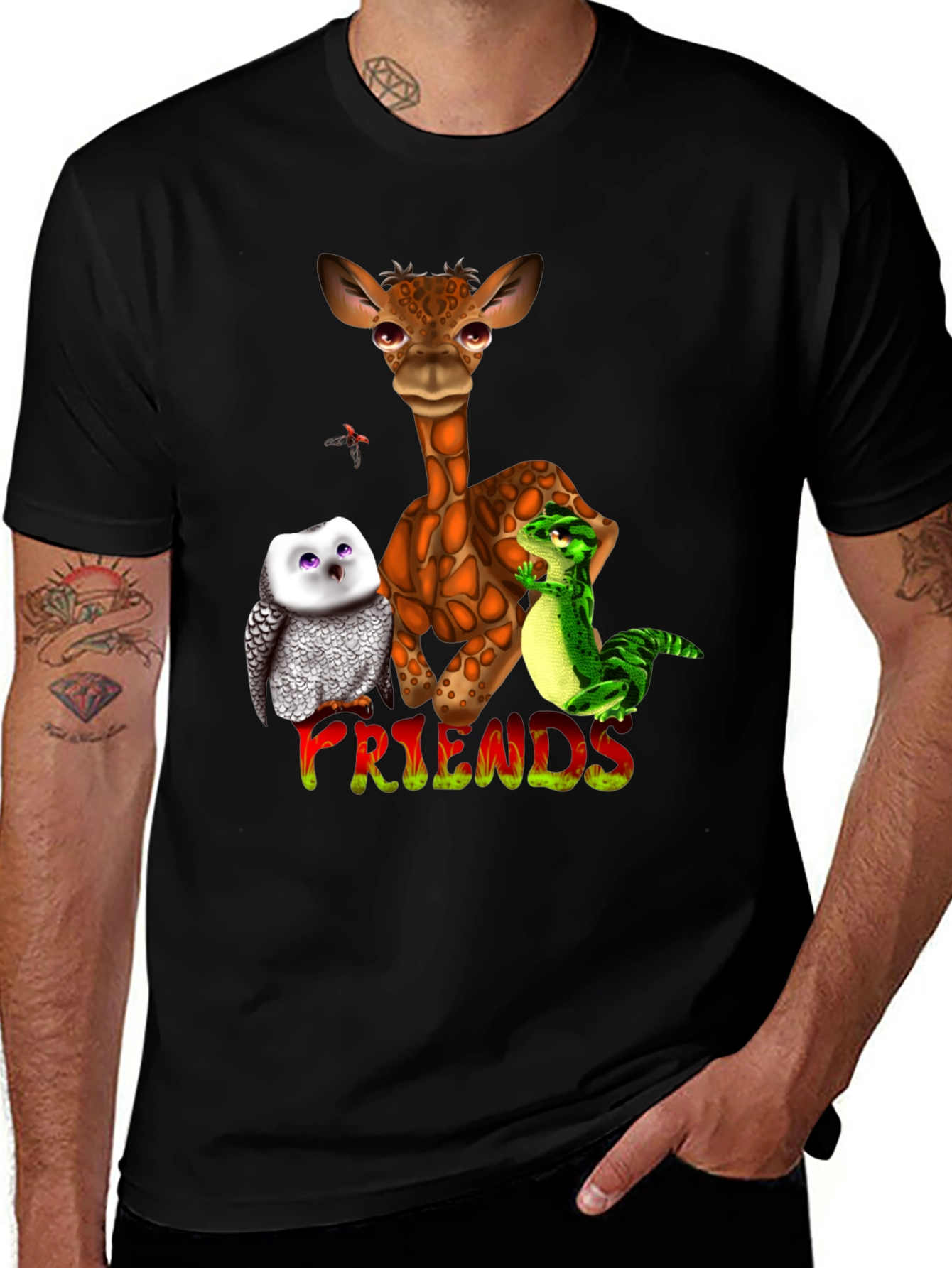 Variant 7 of Animal Friends Graphic T-Shirt