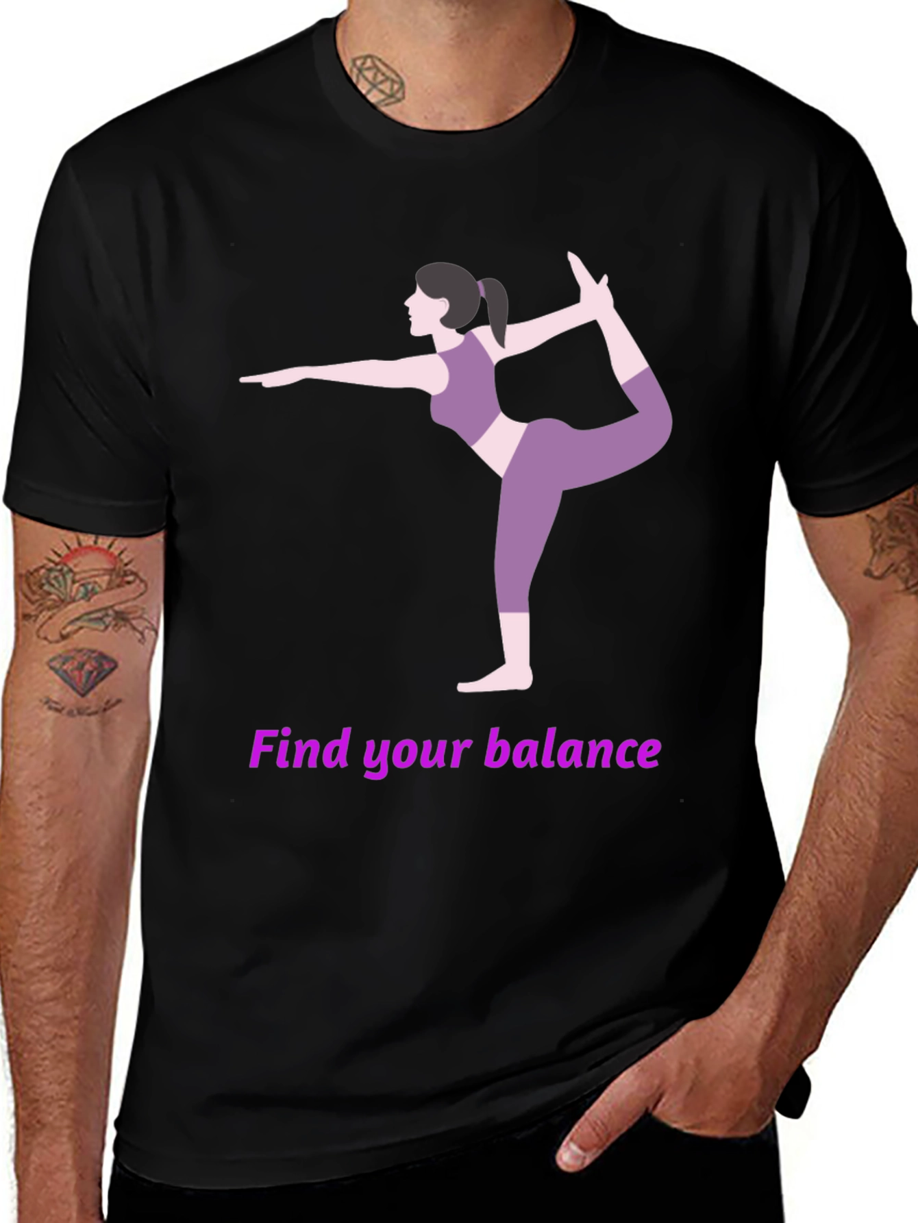 Variant 9 of Find Your Balance Yoga T-Shirt