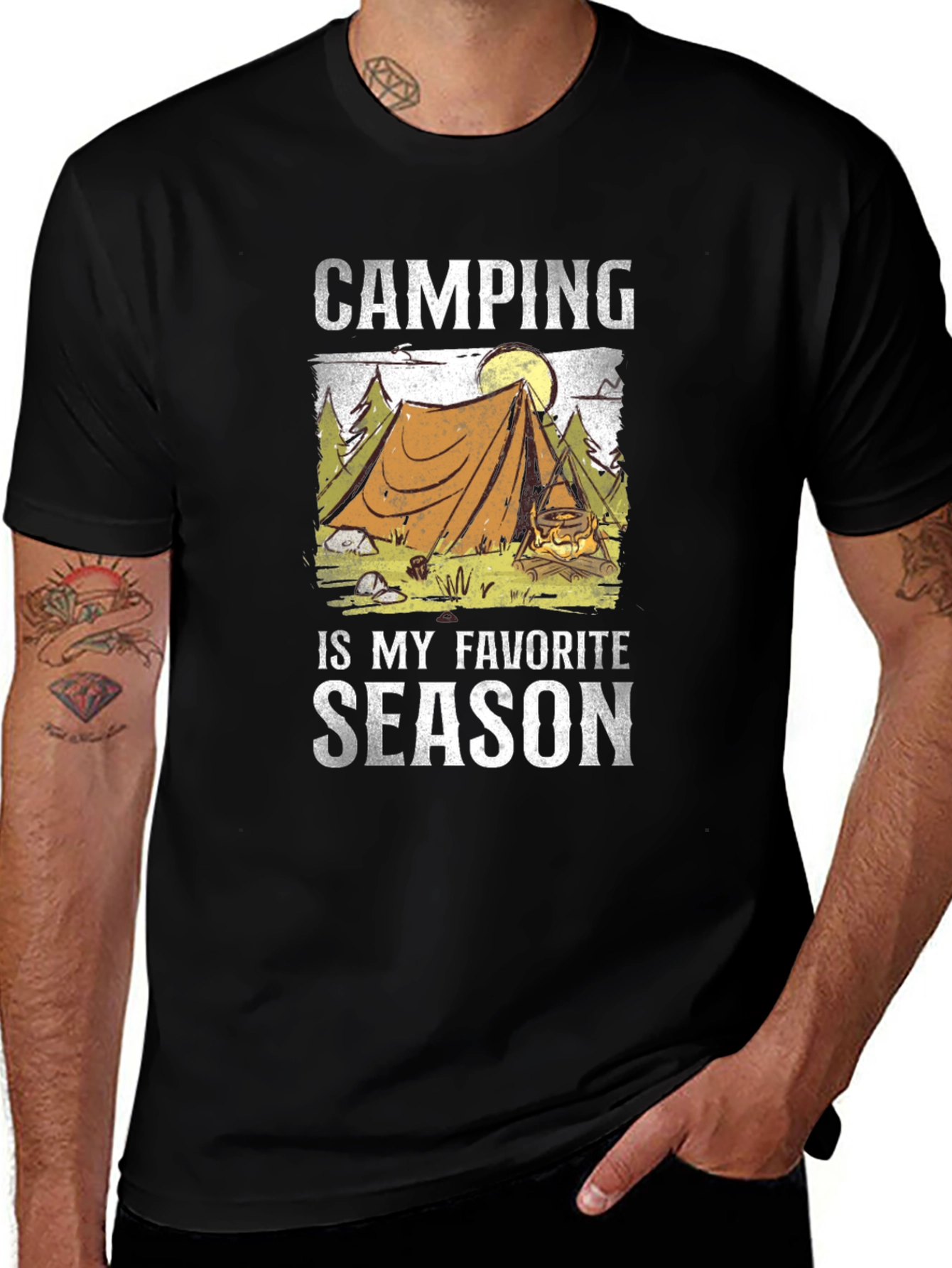 Variant 3 of Camping is My Favorite Season Graphic Tee