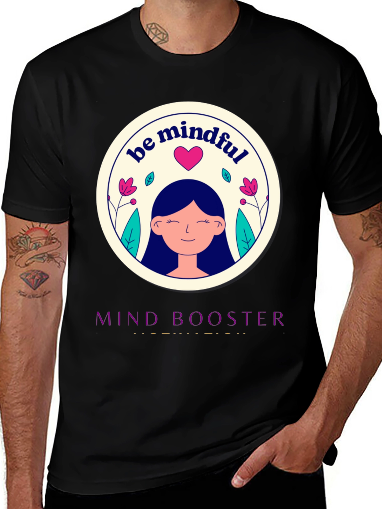 Variant 4 of Mind Booster T-Shirt - Be Mindful Design
