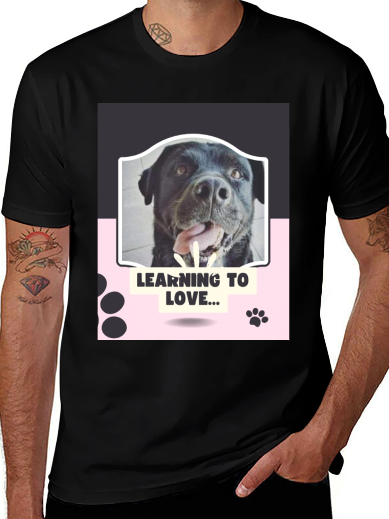 Variant 17 of Learning to Love Dog Graphic Tee