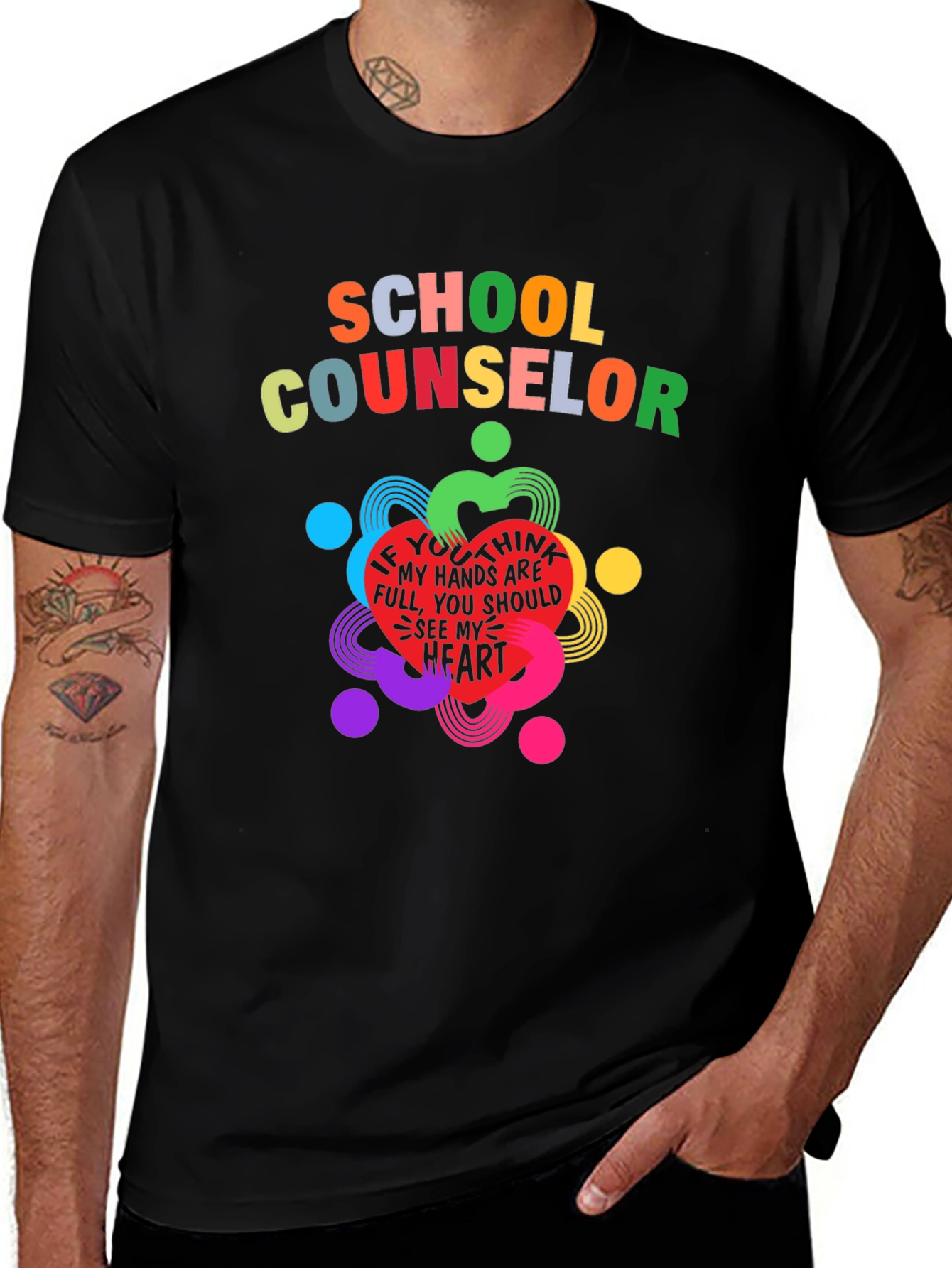 School Counselor Heart T-Shirt