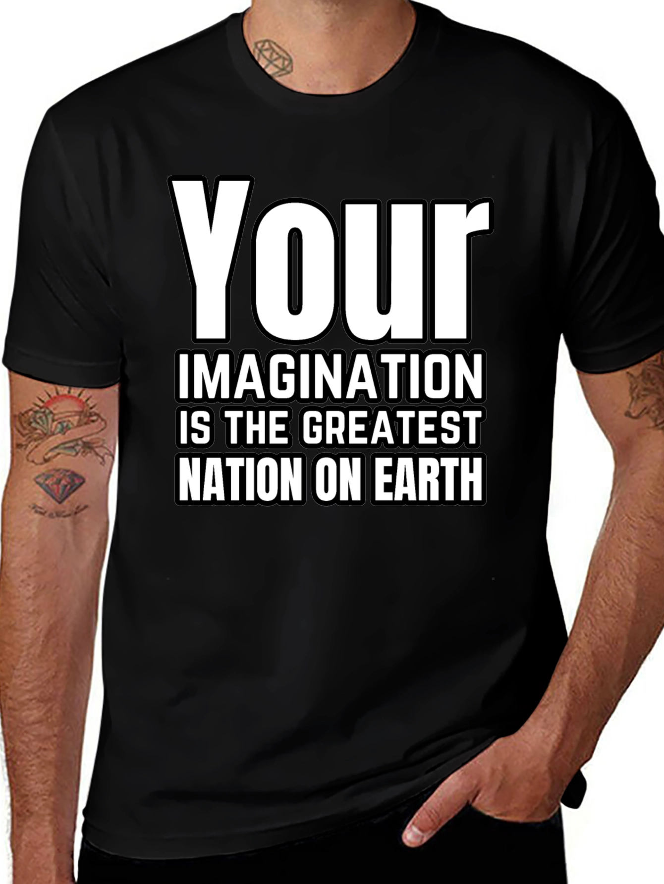 Variant 4 of Imagination Nation Black Graphic Tee