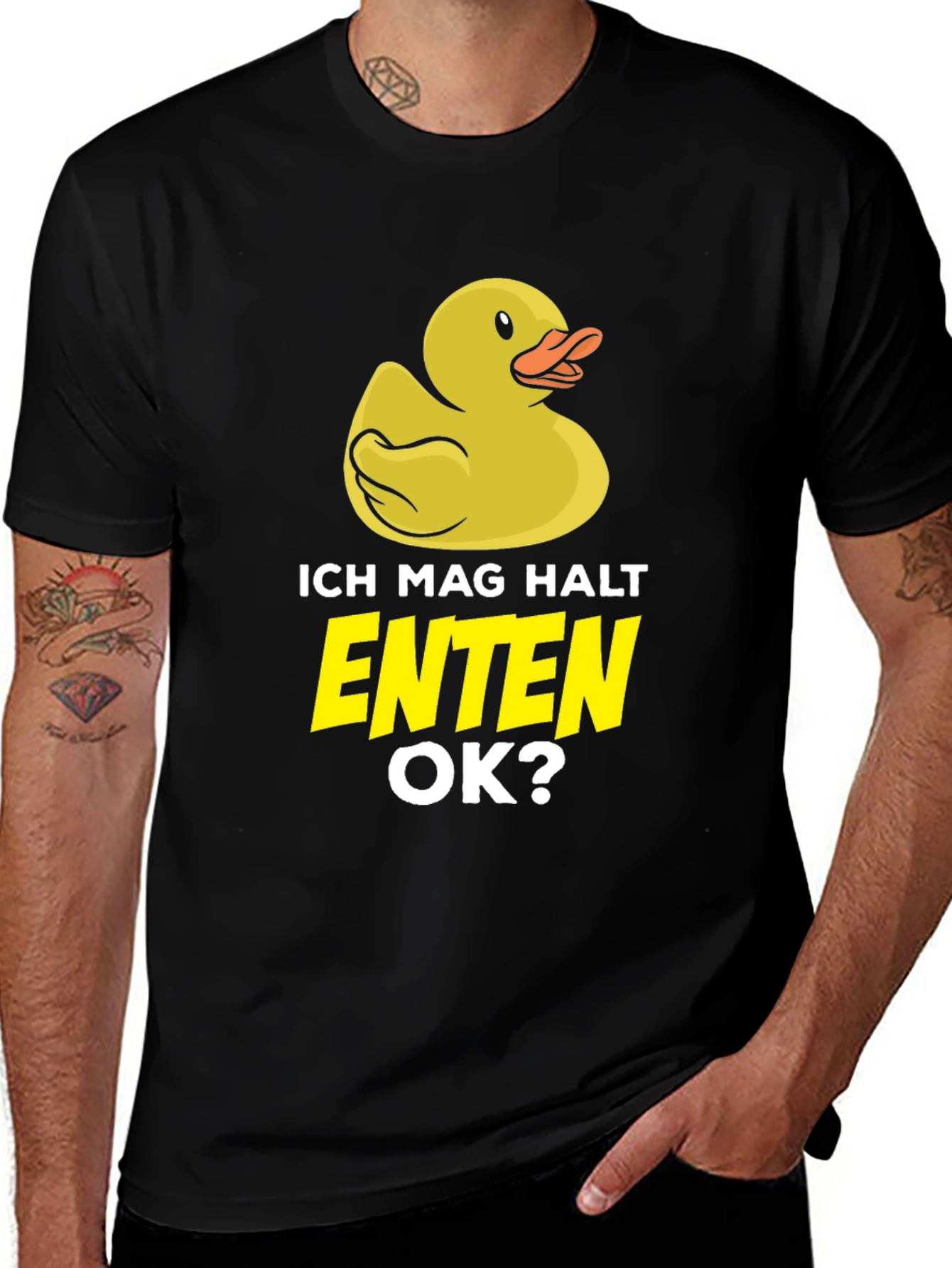 Variant 22 of Funny Duck T-Shirt - Ich Mag Halt Enten OK?