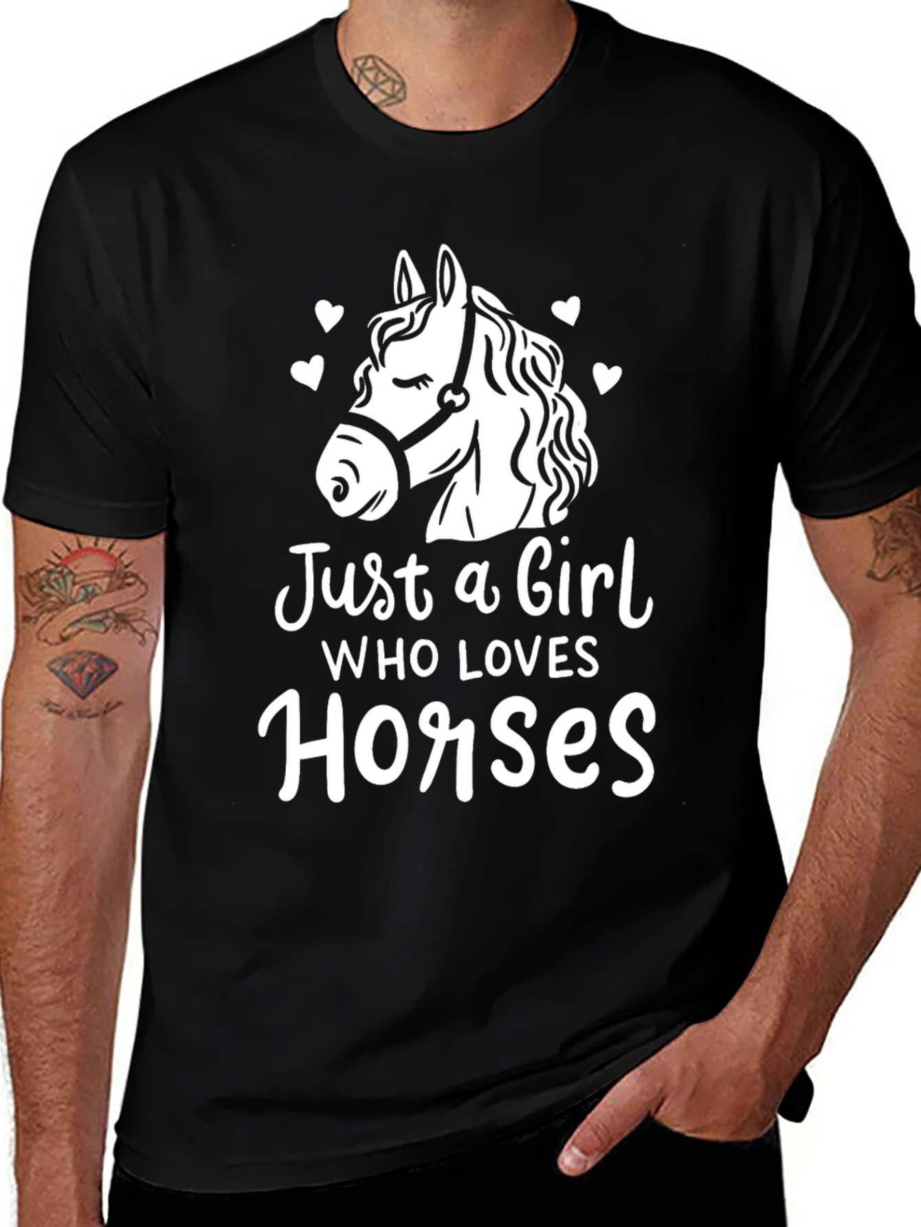 Variant 22 of Just a Girl Who Loves Horses Tee