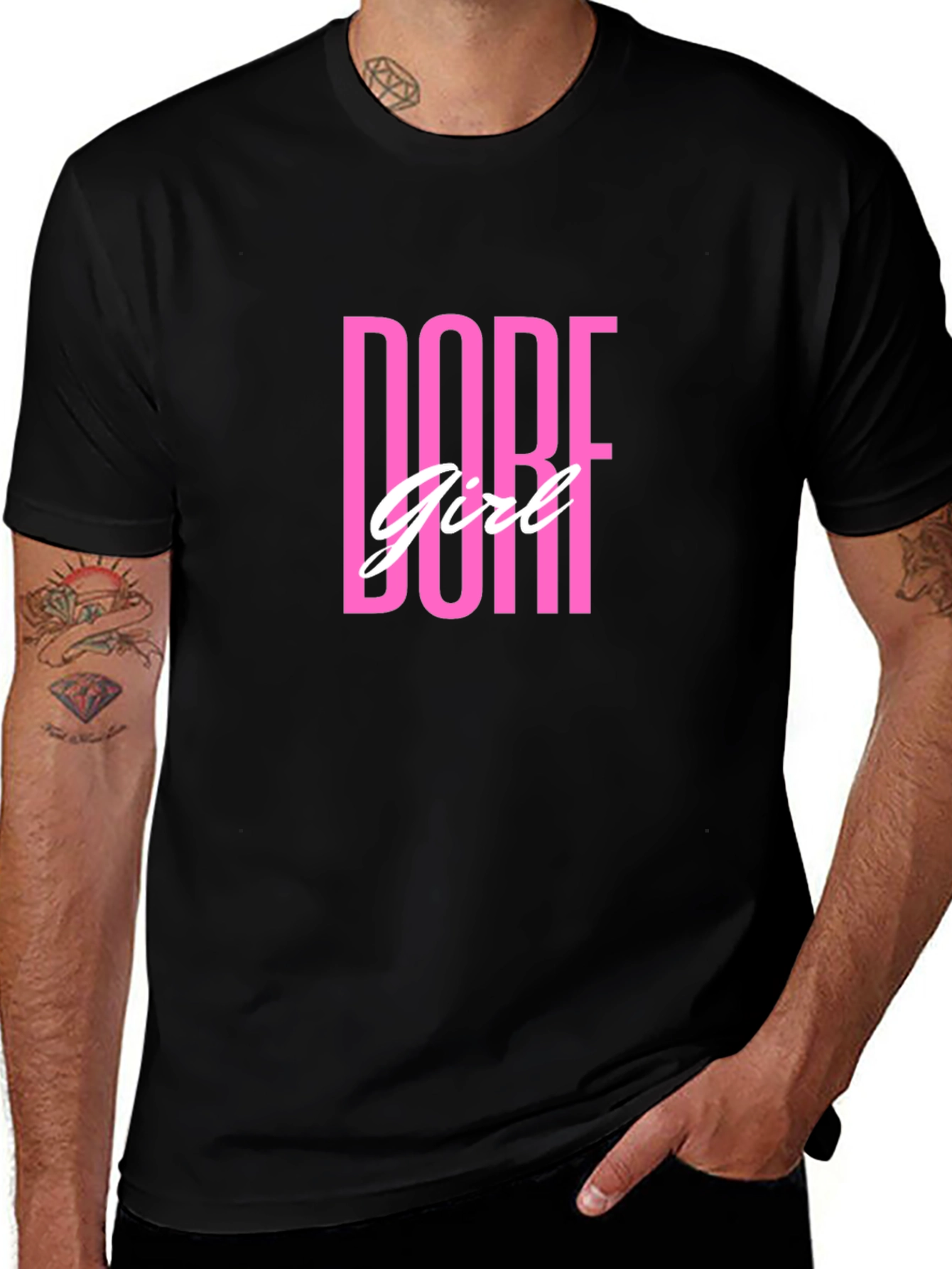 Variant 5 of Dope Girl T-Shirt - Black Cotton Tee