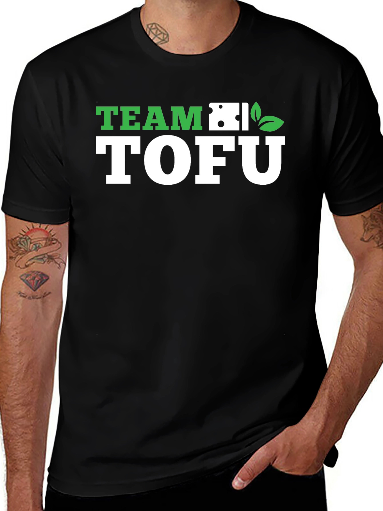 Team Tofu Black Graphic Tee